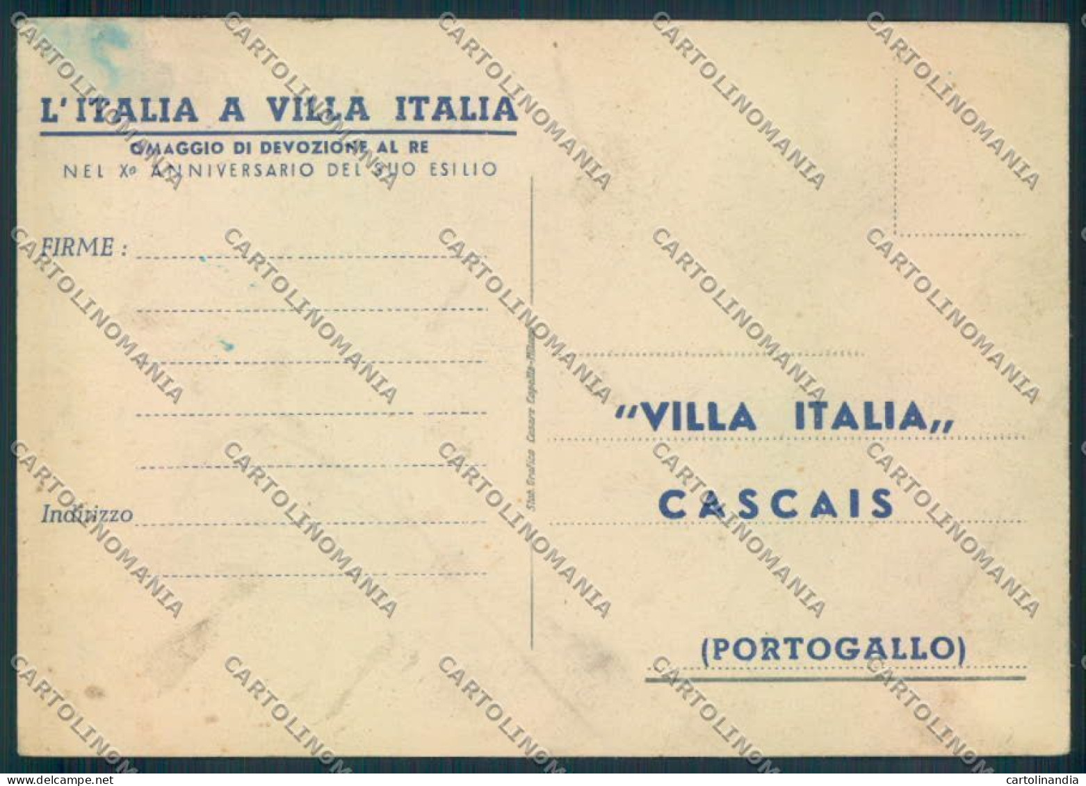 Ascoli Piceno Poste Esilio Savoia FG Cartolina ZF6001 - Ascoli Piceno