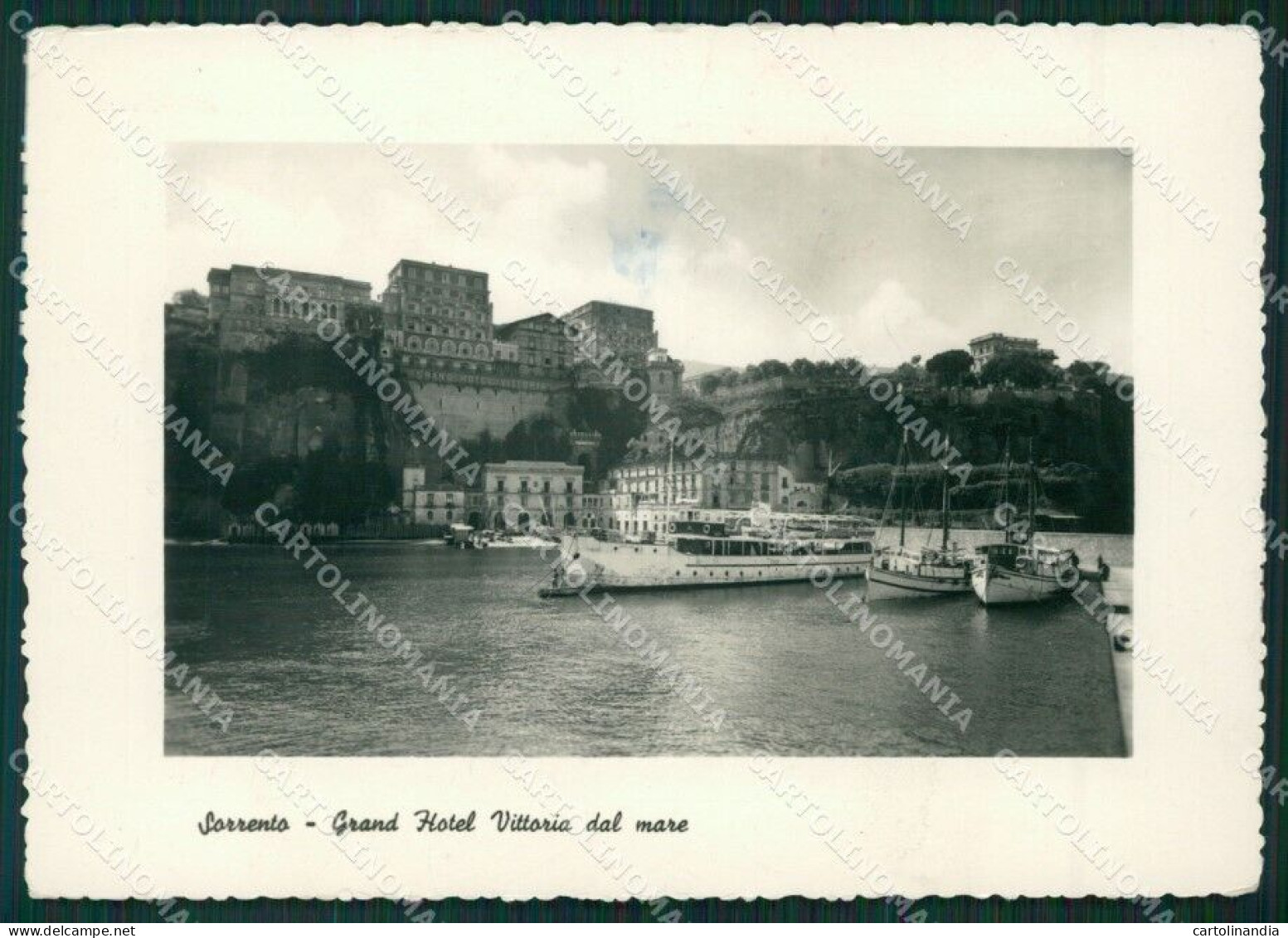 Napoli Sorrento Barche Foto FG Cartolina ZK4106 - Napoli (Naples)