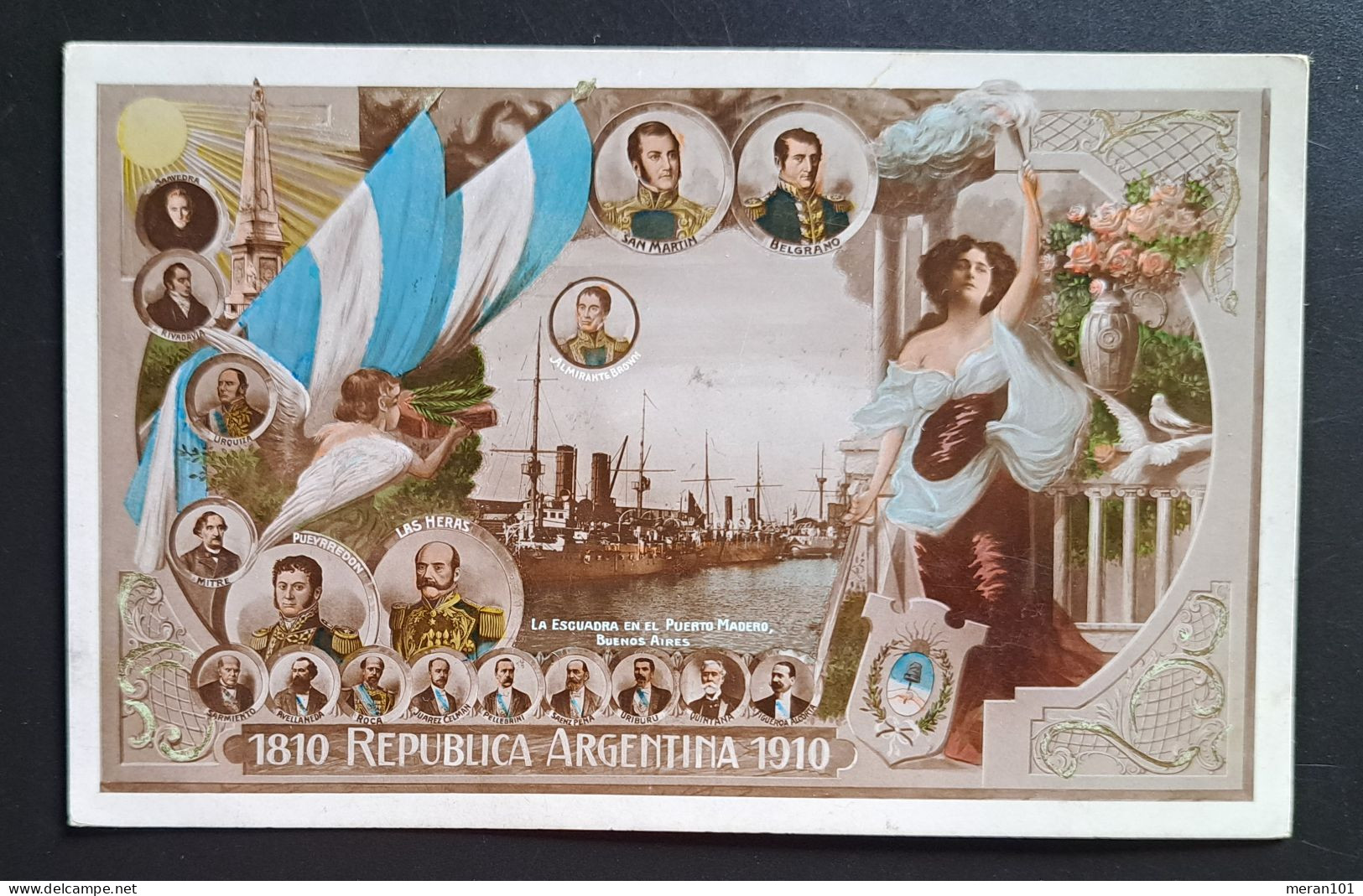 Argentinien 1910, Tarjeta Postal Gelaufen Hannover - Brieven En Documenten