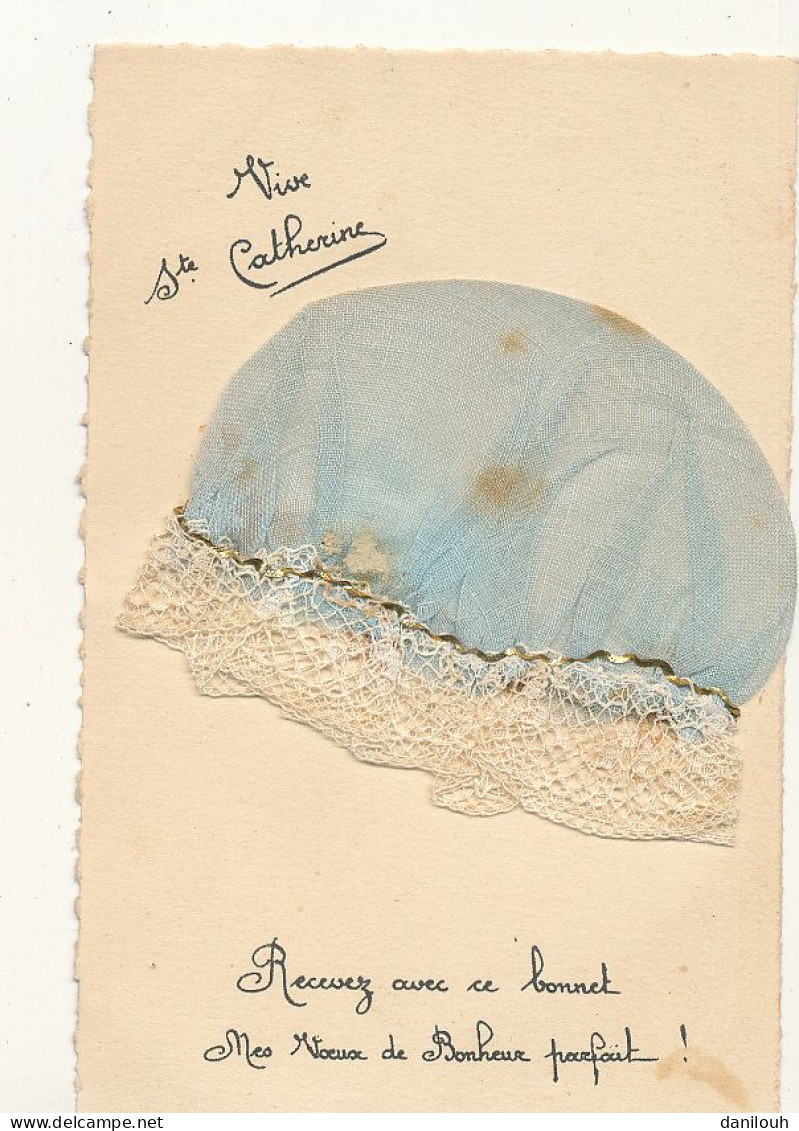 SAINTE CATHERINE  Bonnet Tissus - Bleu - Recevez Ce Bonnet…. - Sainte-Catherine