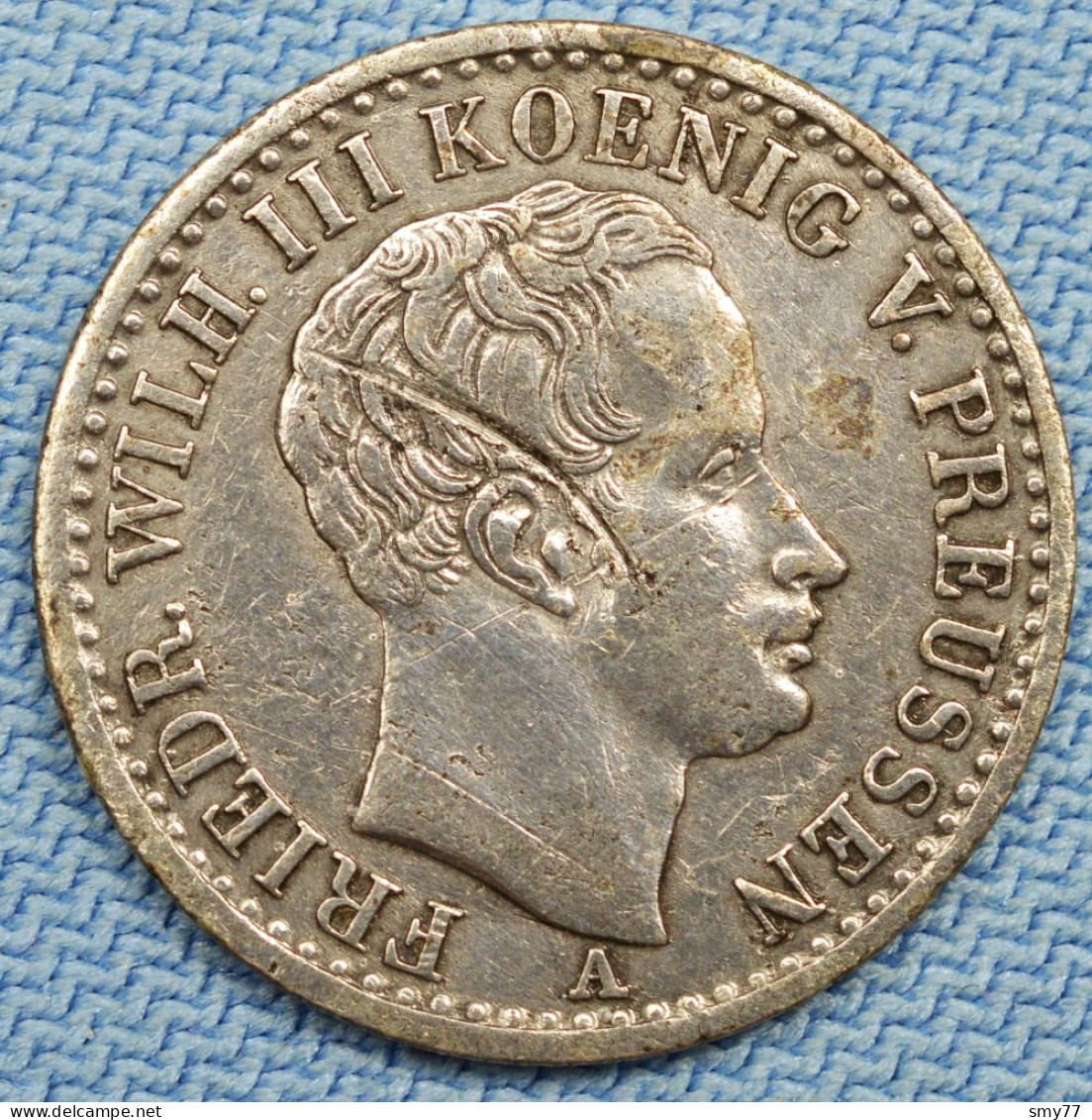 Preussen / Prussia • 1/6 Thaler 1823 A • Wilhelm III • Cleaned • German States / Allemagne États / Prusse • [24-636] - Kleine Munten & Andere Onderverdelingen