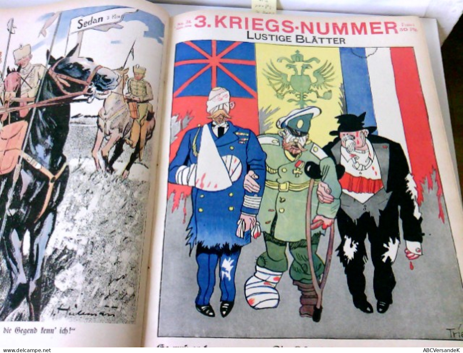 Lustige Blätter 26 Hefte: Kriegs - Album Der Lustigen Blätter. 1. Band: Kriegsnummern 1 Bis 26. Juli 1914 (N - Autres & Non Classés