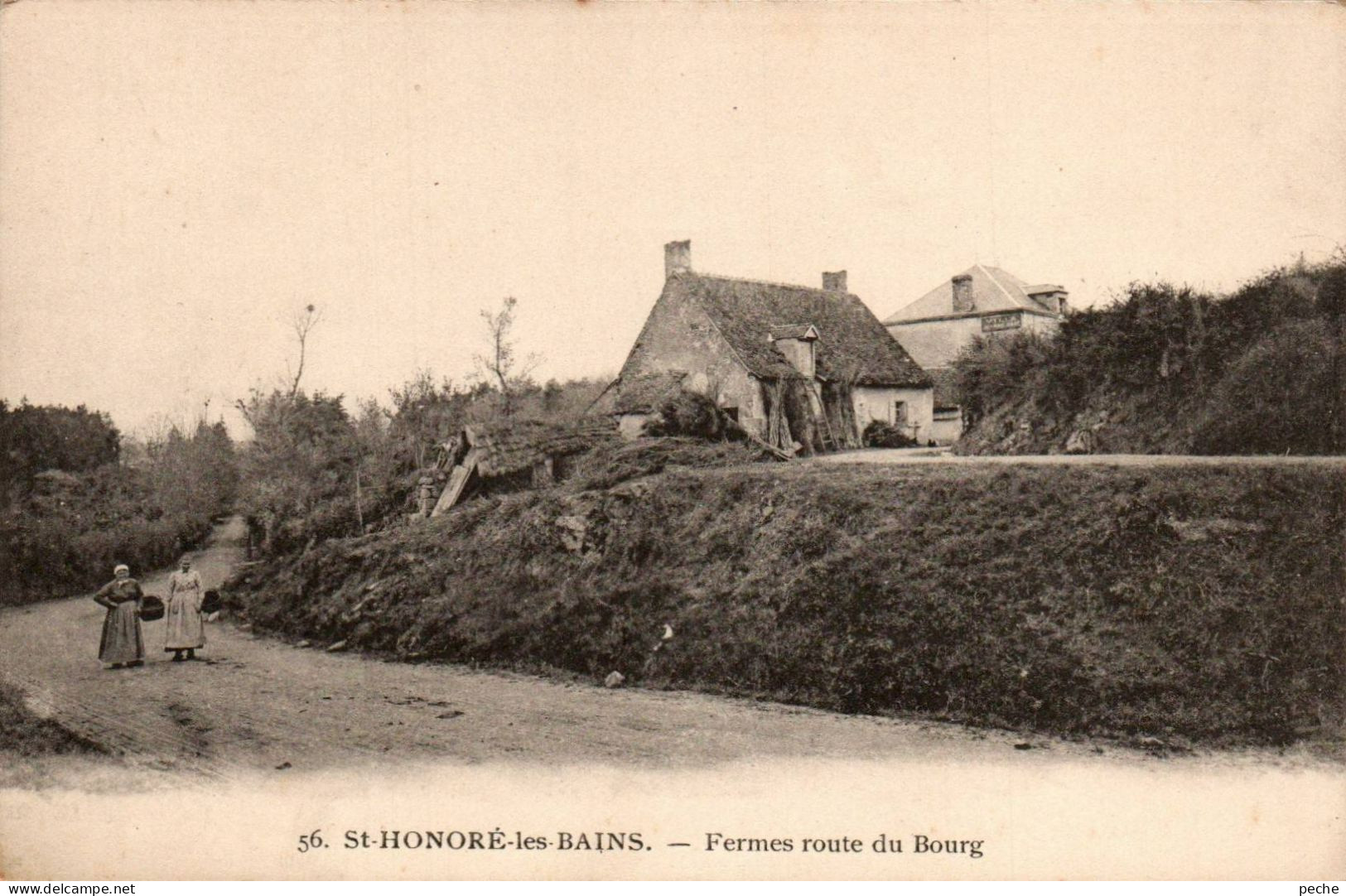 N°331 W -cpa Saint Honoré Les Bains -fermes Route Du Bourg- - Saint-Honoré-les-Bains