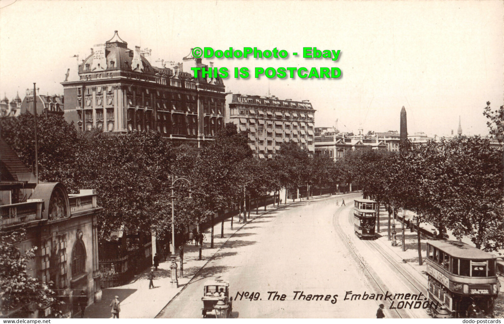 R435081 London. The Thames Embankment. Gray Real Photo Series. No. 49 - Sonstige & Ohne Zuordnung