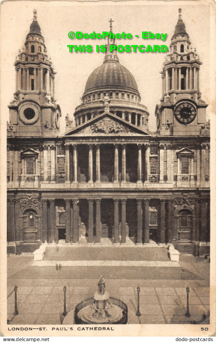 R434305 London. St. Pauls Cathedral. 50. Token Series. No. 1. London - Autres & Non Classés