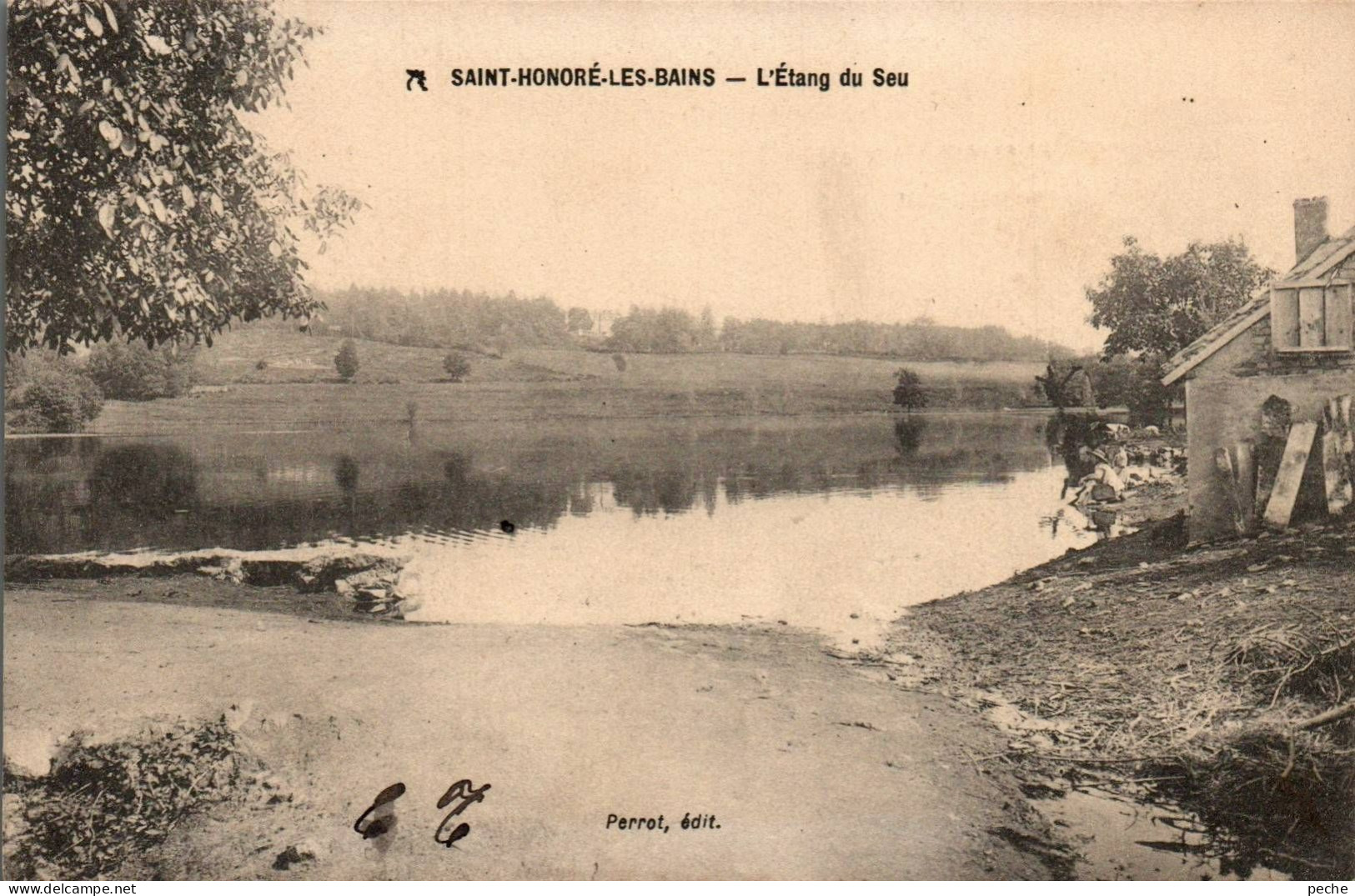 N°333 W -cpa Saint Honoré Les Bains -l'étang De Seu- - Saint-Honoré-les-Bains