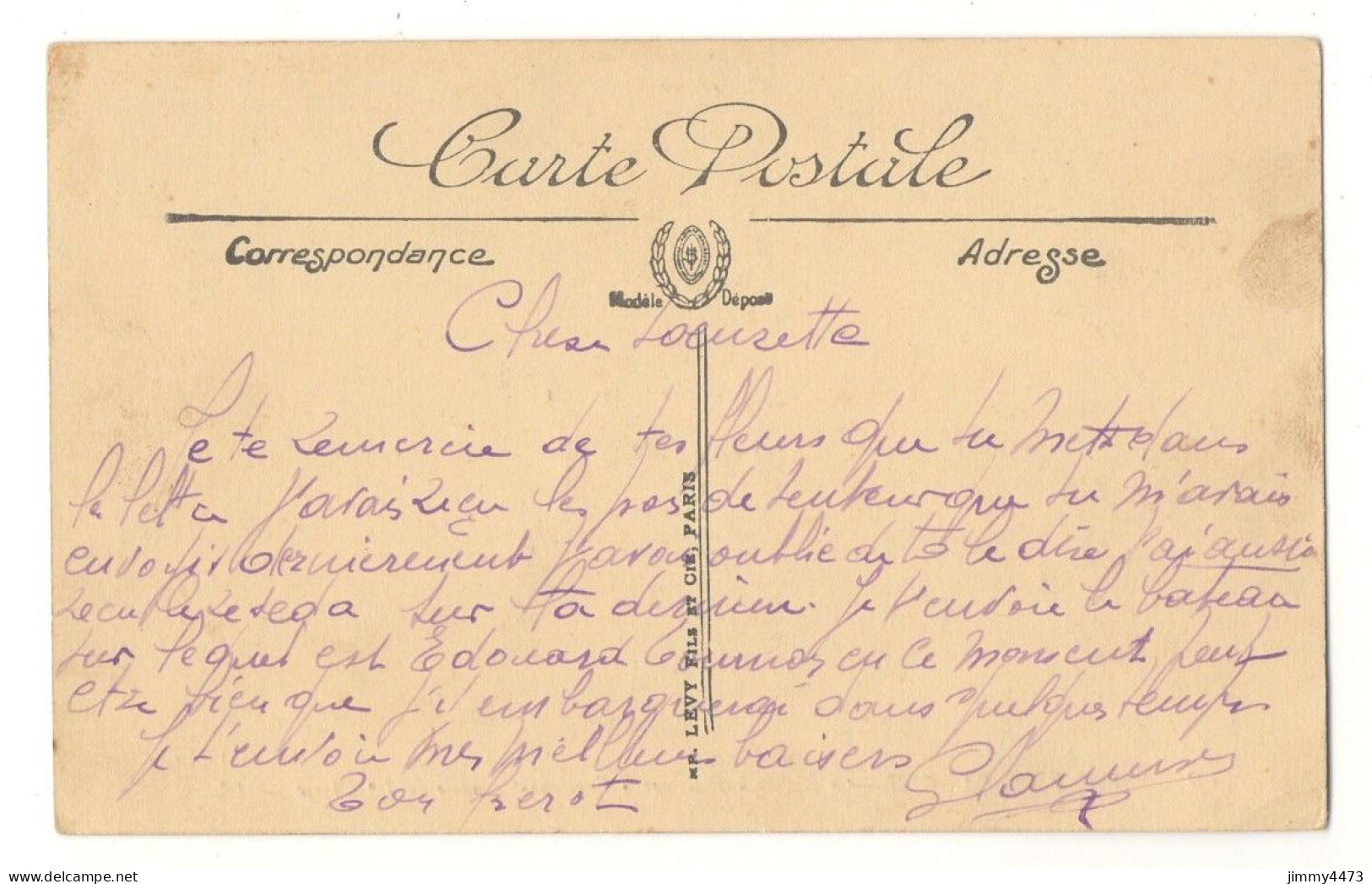 CPA - " Waldeck-Rousseau " Croiseur-Cuirassé De 1ère Classe - MARINE DE GUERRE - N°89 - L L - Imp. Lévy Fils & Cie Paris - Oorlog