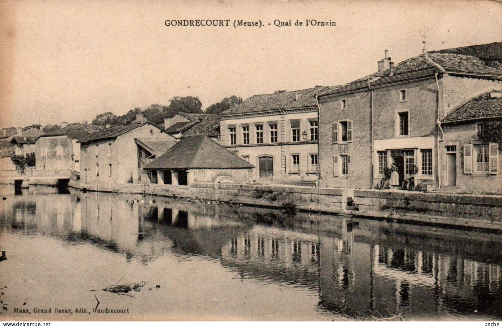 N°337 W -cpa Gondrecourt -quai De L'Ornain- - Gondrecourt Le Chateau