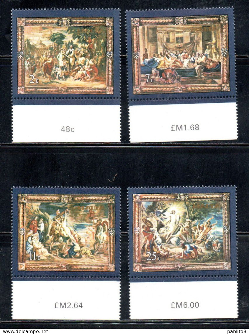 MALTA 1978 FLEMISH TAPESTRIES TAPPEZZERIE TAPESTRY COMPLETE SET SERIE COMPLETA MNH - Malta