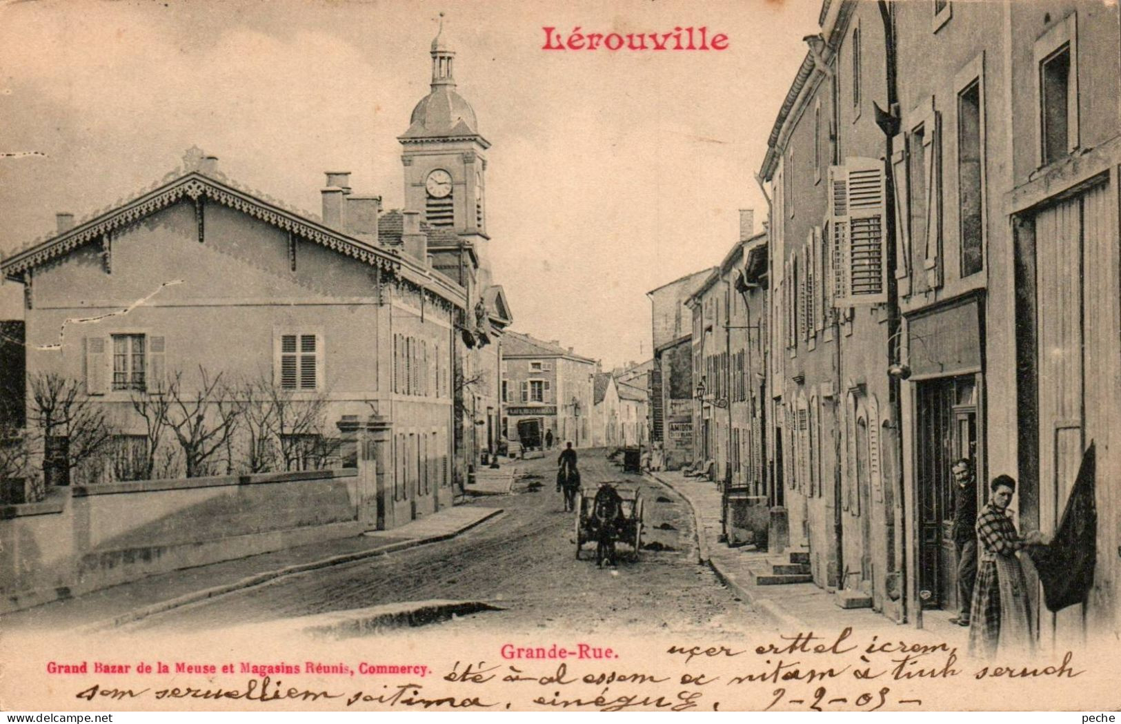 N°339 W -cpa Lérouville -grande Rue- - Lerouville