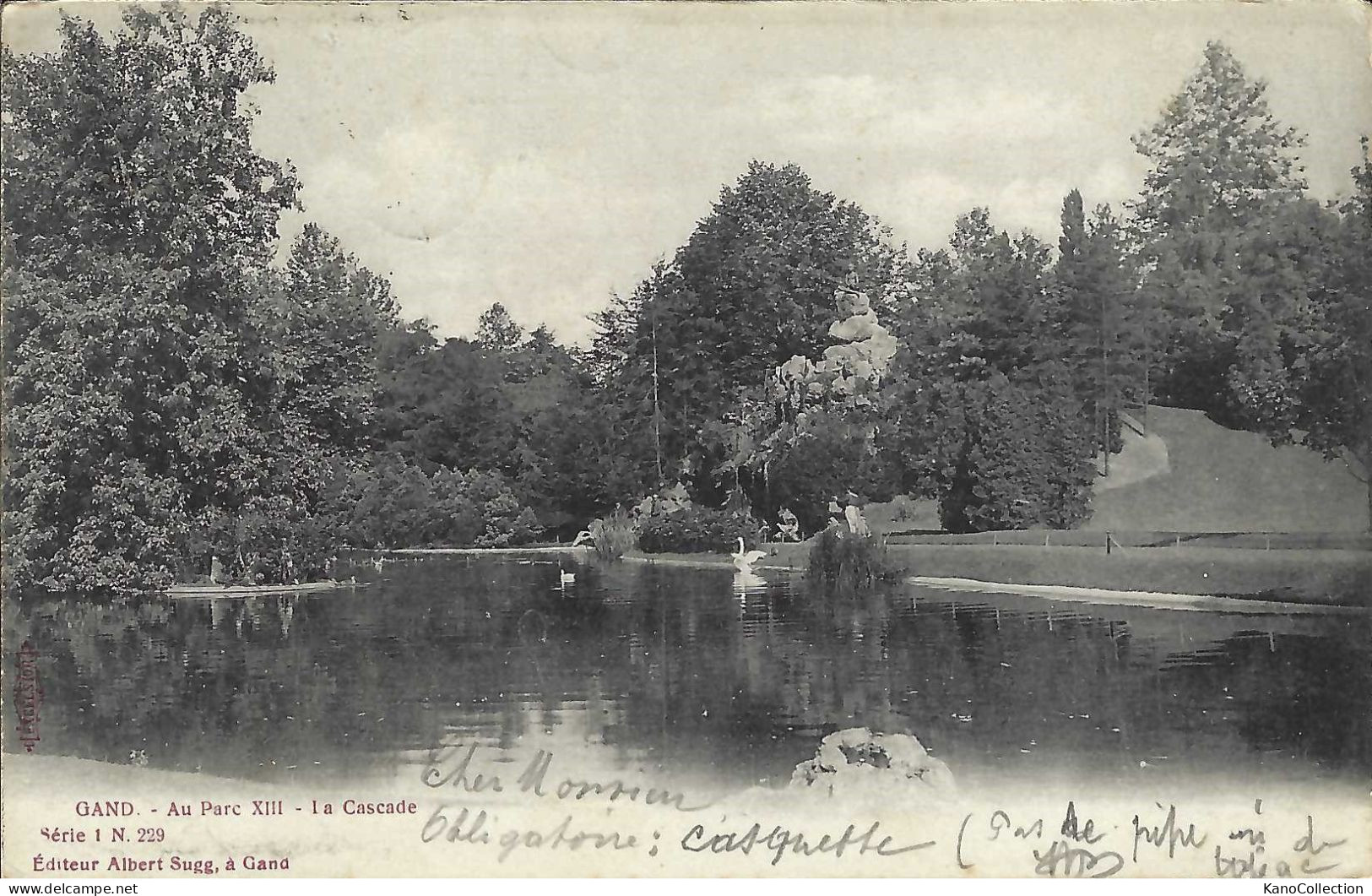 Gand, Gent, Au Parc XIII, La Cascade, Gelaufen - Gent