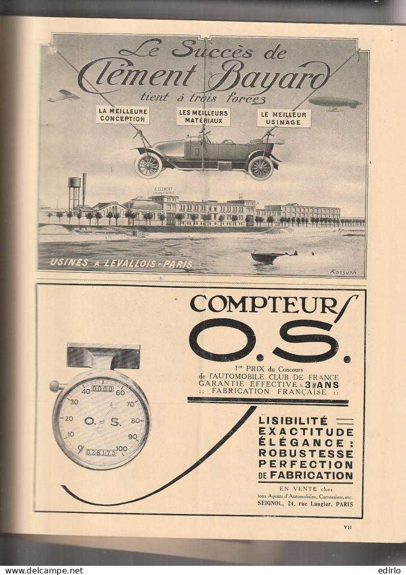 ***  REVUE ****  LA PRATIQUE AUTOMOBILE   1914 --   N° 209 --  Avec De Nombreuses Et  Belles Publicités Auto 40 Pages  - 1900 - 1949