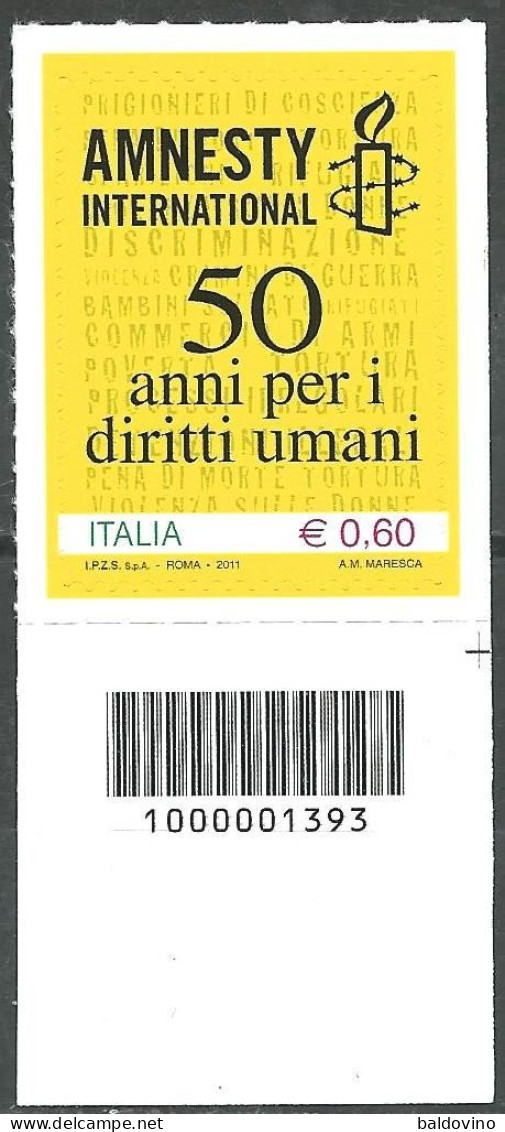 Italia 2011 9 valori codice a barre nuovi perfetti (vedi descrizione)