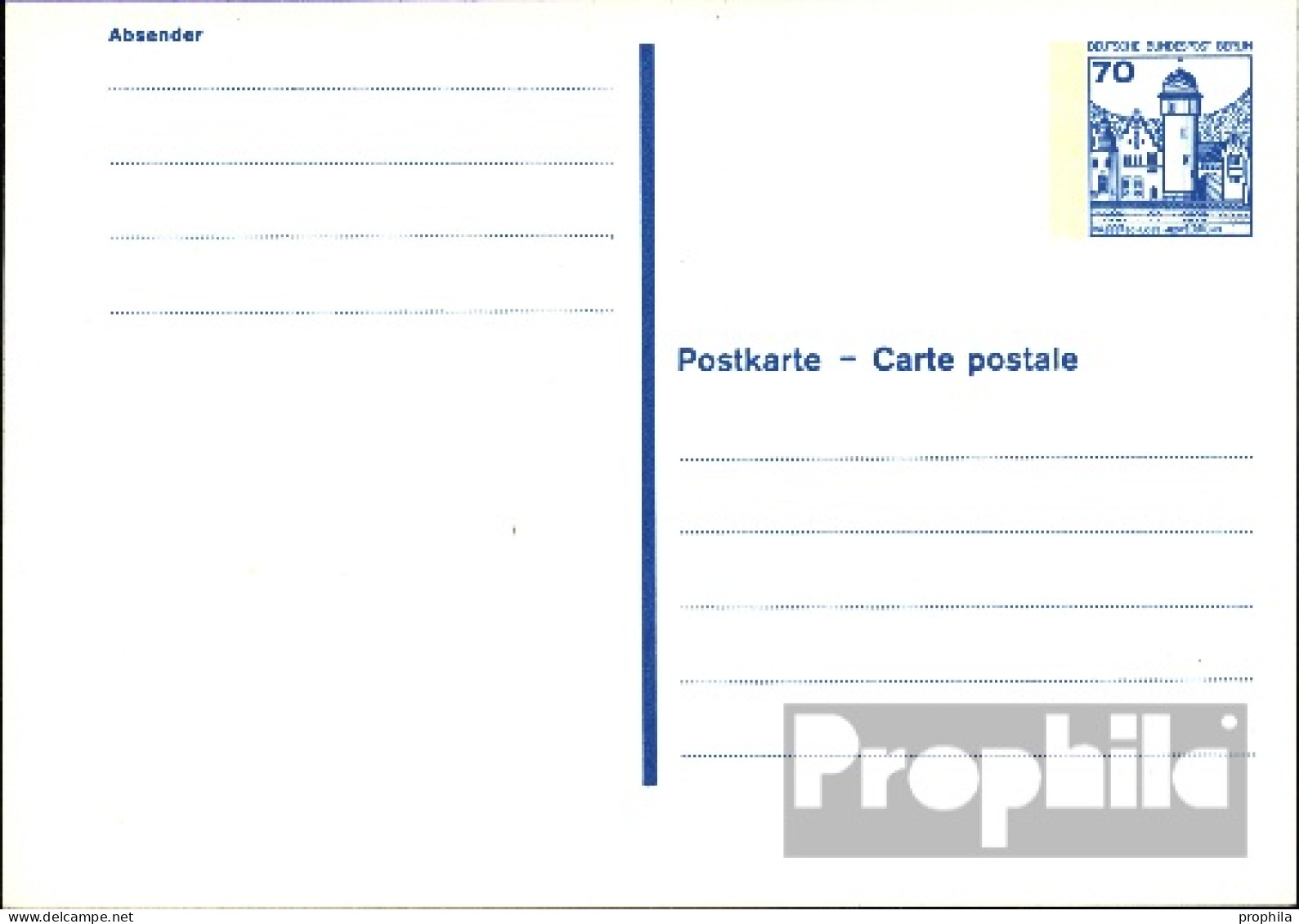 Berlin (West) P123II Amtliche Postkarte Gefälligkeitsgestempelt Gebraucht 1982 Burgen U. Schlösser - Altri & Non Classificati