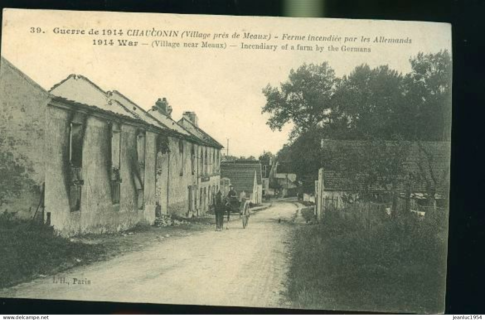 CHAUCONIN FERME INCENDIEE                         (    Mes Cartes Ne Sont Pas Jaunies ) - Andere & Zonder Classificatie