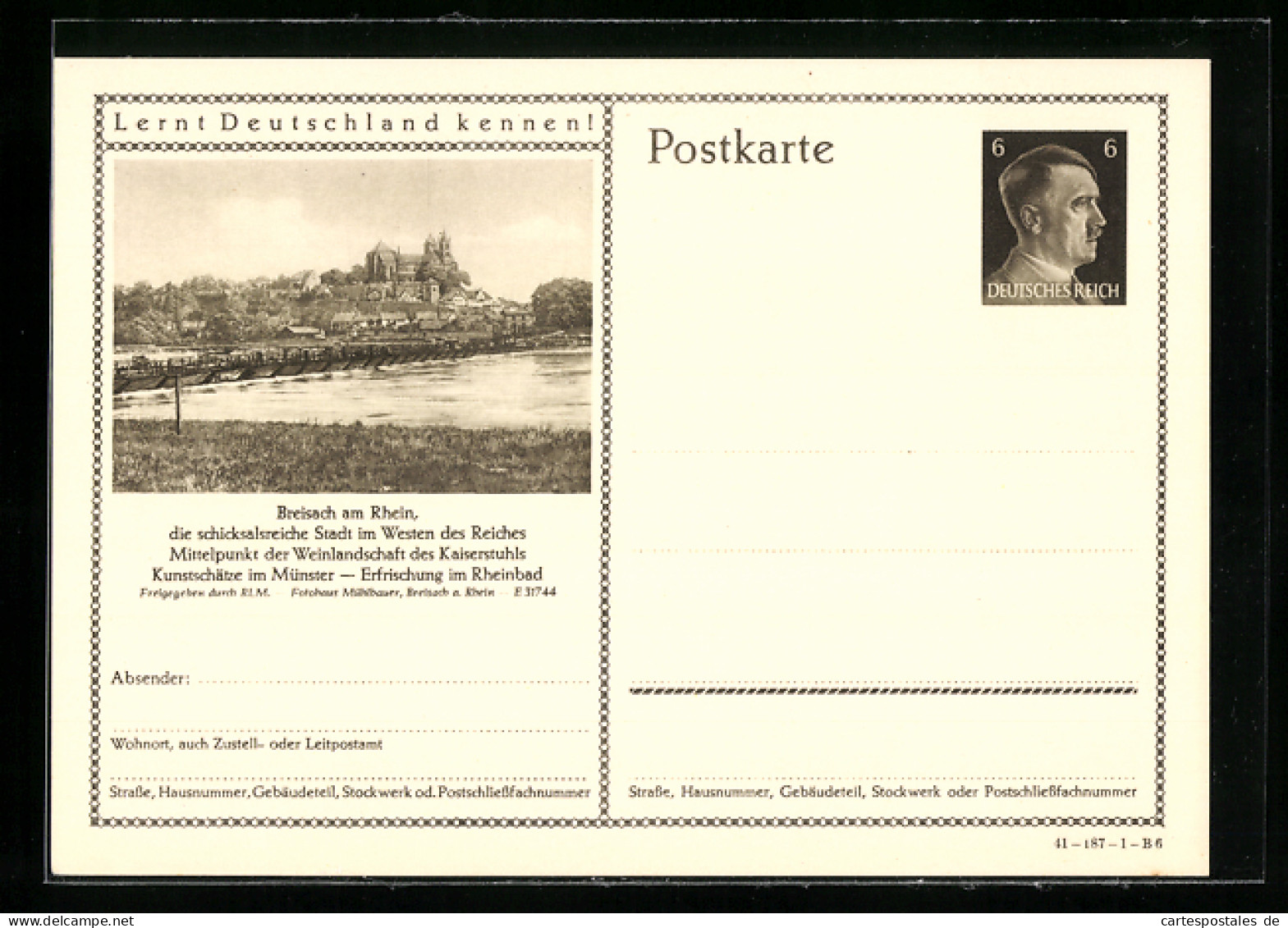 AK Breisach /Rhein, Blick Auf Die Stadt Lernt Deutschland Kennen  - Cartes Postales