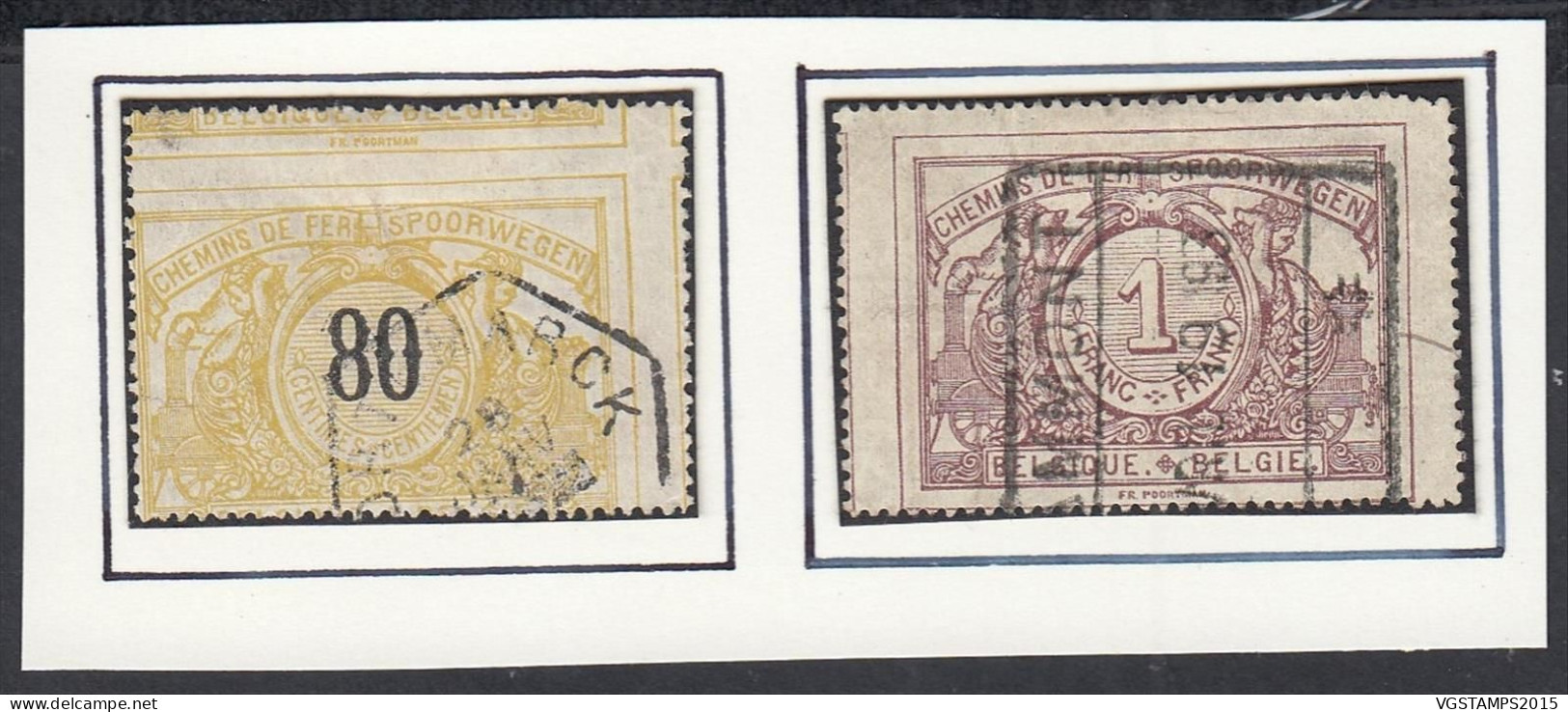 Belgique 1895 - Timbres Oblitérés. TR Nr.: 24 + 26 Avec Curiosités De Piquage. Qualité Mixte. RARE¡¡¡..... (EB) AR-02457 - Usados