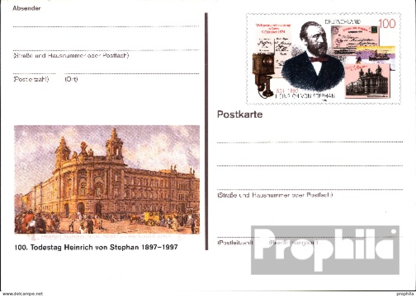 BRD PSo49 Sonderpostkarte Gefälligkeitsgestempelt Gebraucht 1997 Reichspostmuseum - Altri & Non Classificati