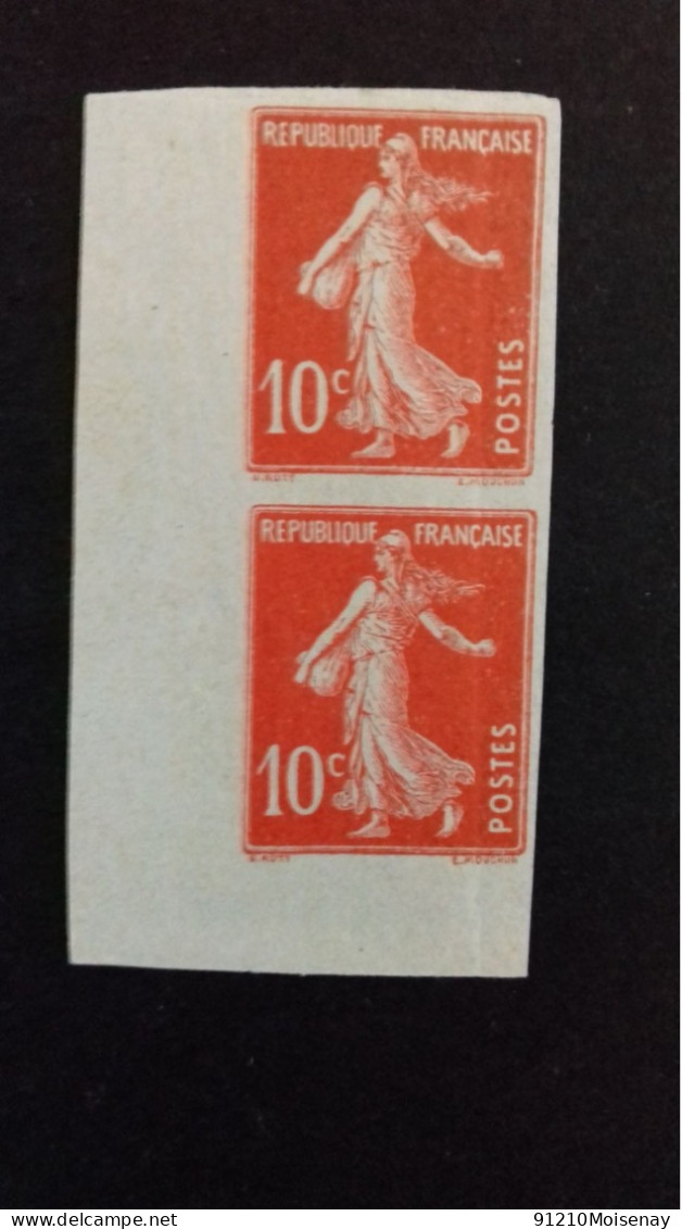 FRANCE N° 138 G**  NON DENTELE  LOTde 2 - 1903-60 Sower - Ligned