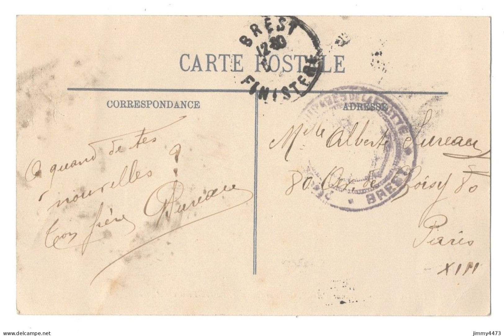 CPA - " Jeanne D'Arc " Croiseur-Cuirassé Bateau-Ecole Des Aspirants - MARINE DE GUERRE - N° 3 - L L - Oorlog