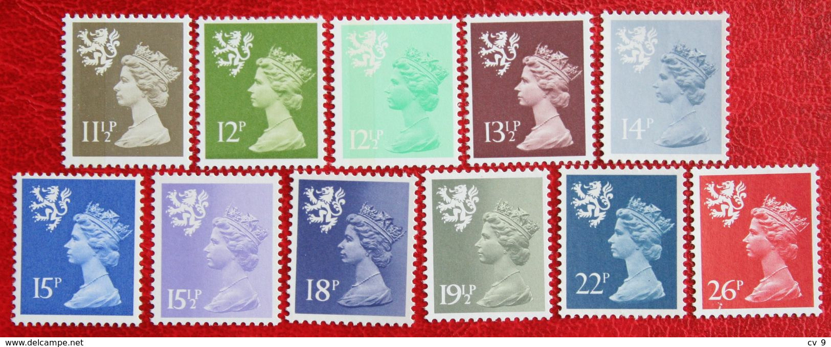 11 Values MACHIN Scotland (Mi 29-39) 1980 1981 1982 POSTFRIS MNH ** ENGLAND GRANDE-BRETAGNE GB GREAT BRITAIN - Schottland