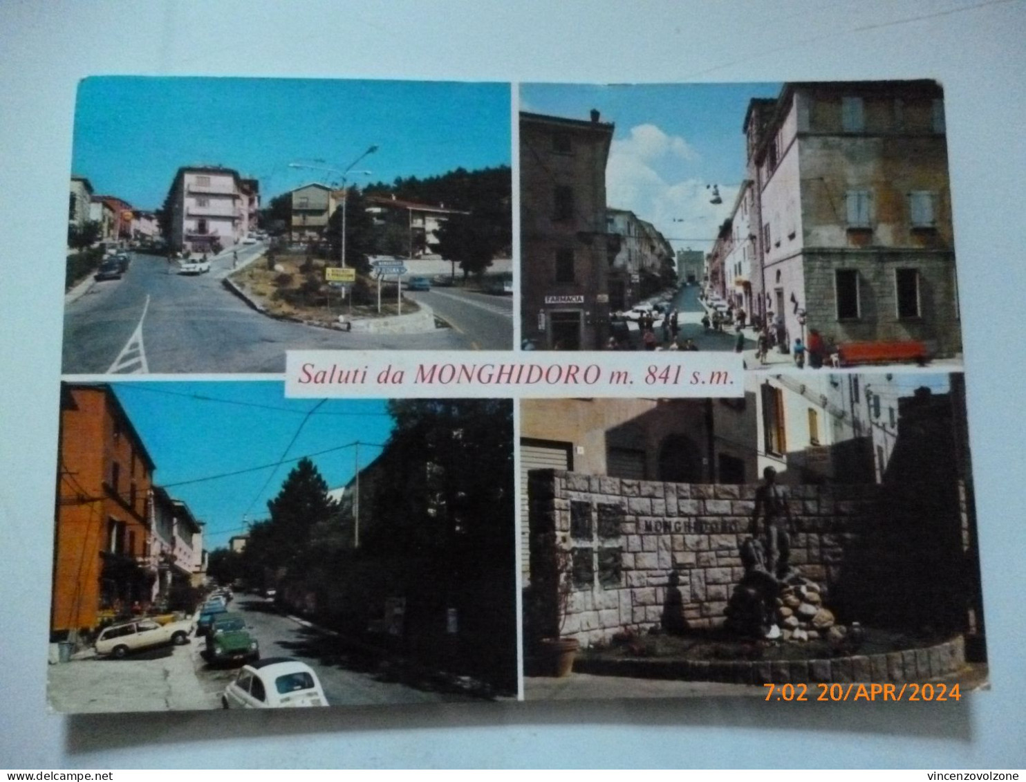 Cartolina  Viaggiata "Saluti Da MONGHIDORO" Vedutine 1978 - Bologna