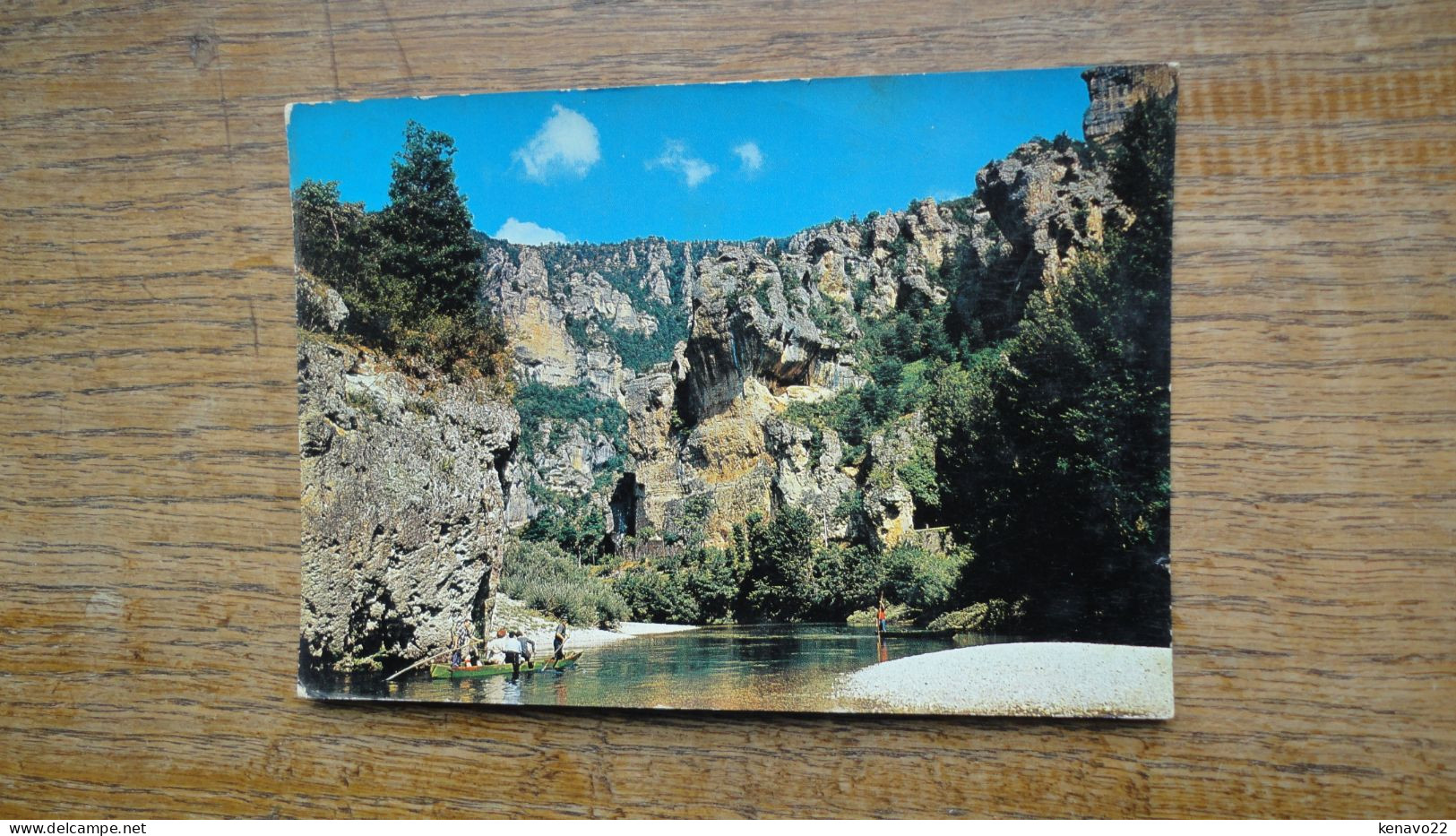 Gorges Du Tarn , En Approchant Du Débarcadère Des Baumes "" Carte Animée Embarcations "" - Gorges Du Tarn