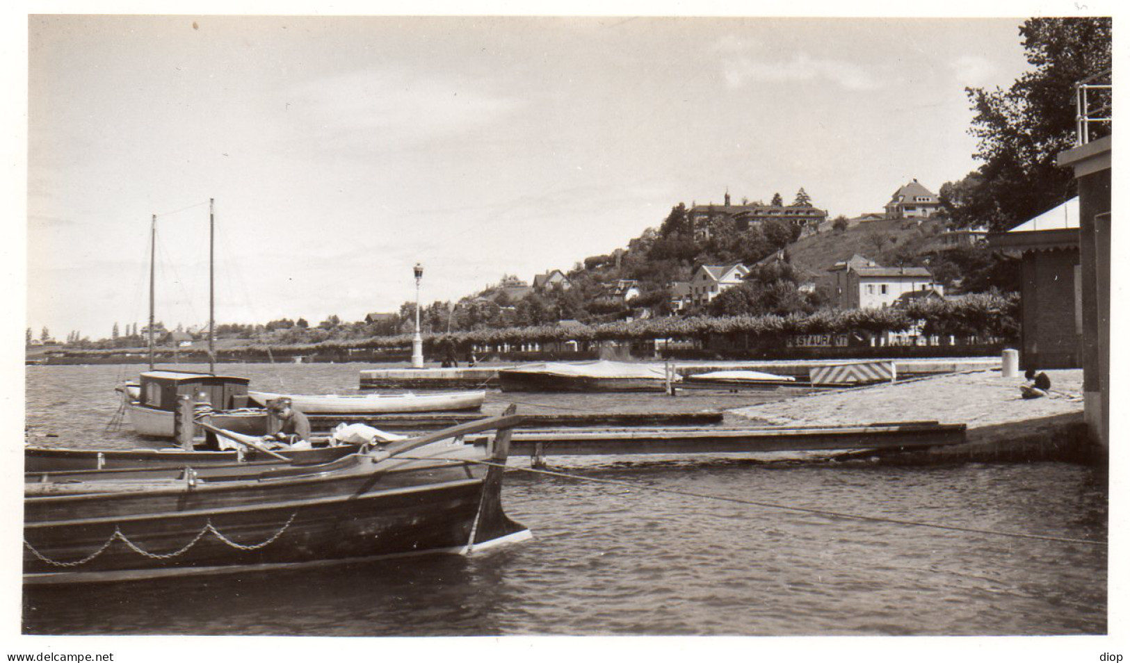 Photographie Photo Vintage Snapshot Bateau Boat Ship Canot - Barcos