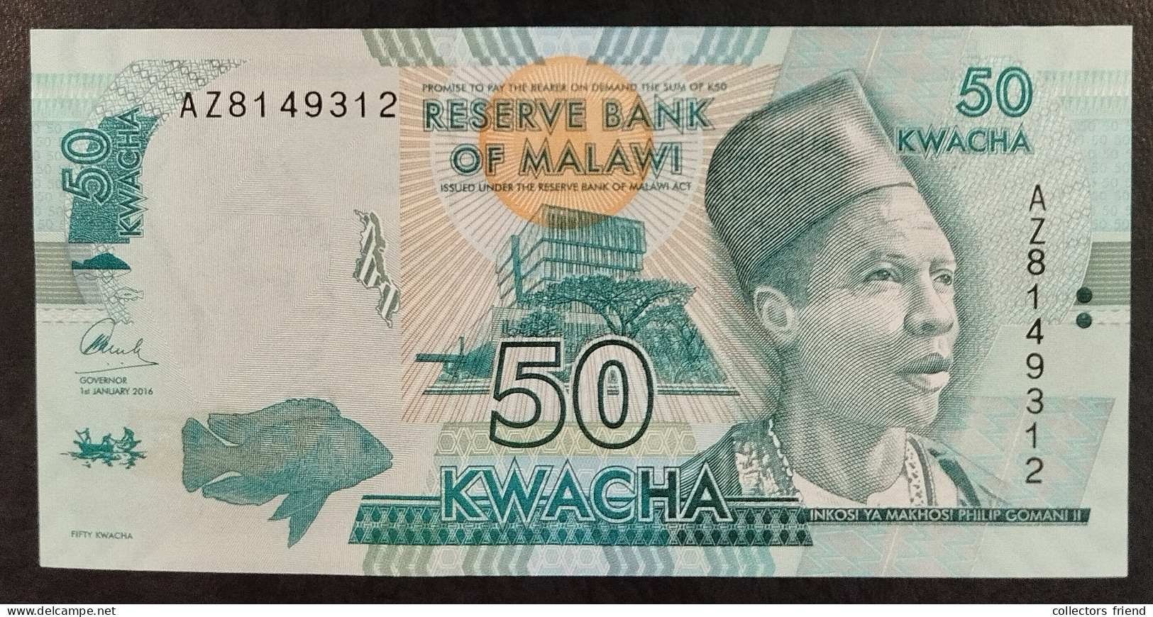 MALAWI - 2016 - 50 Kwacha - P 64c - UNC - Malawi