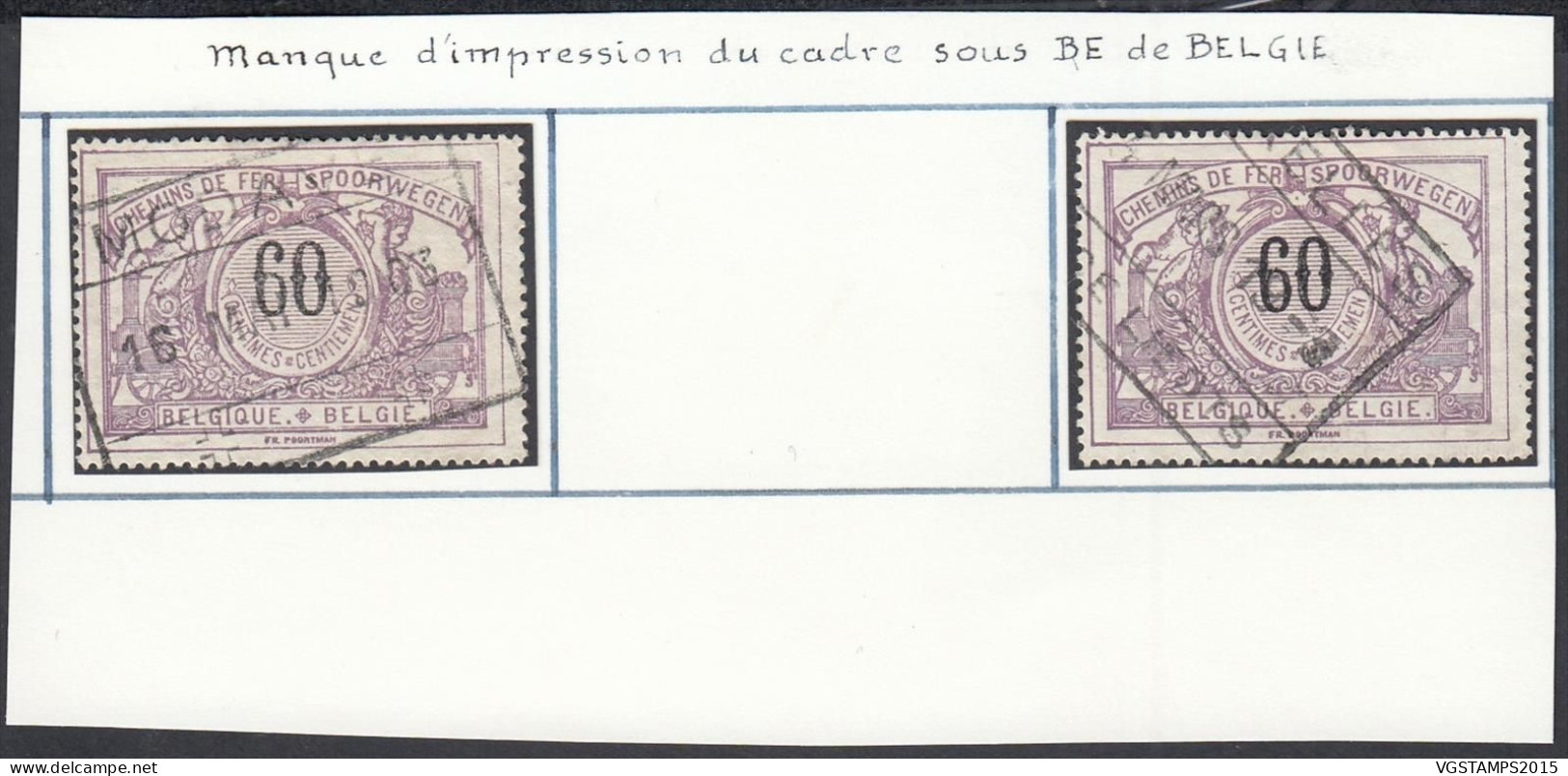 Belgique 1895 - Timbres Oblitérés. TR Nr.: 22 (x2) Avec Curiosités: Qualité Mixte... (EB) AR-02461 - Usados