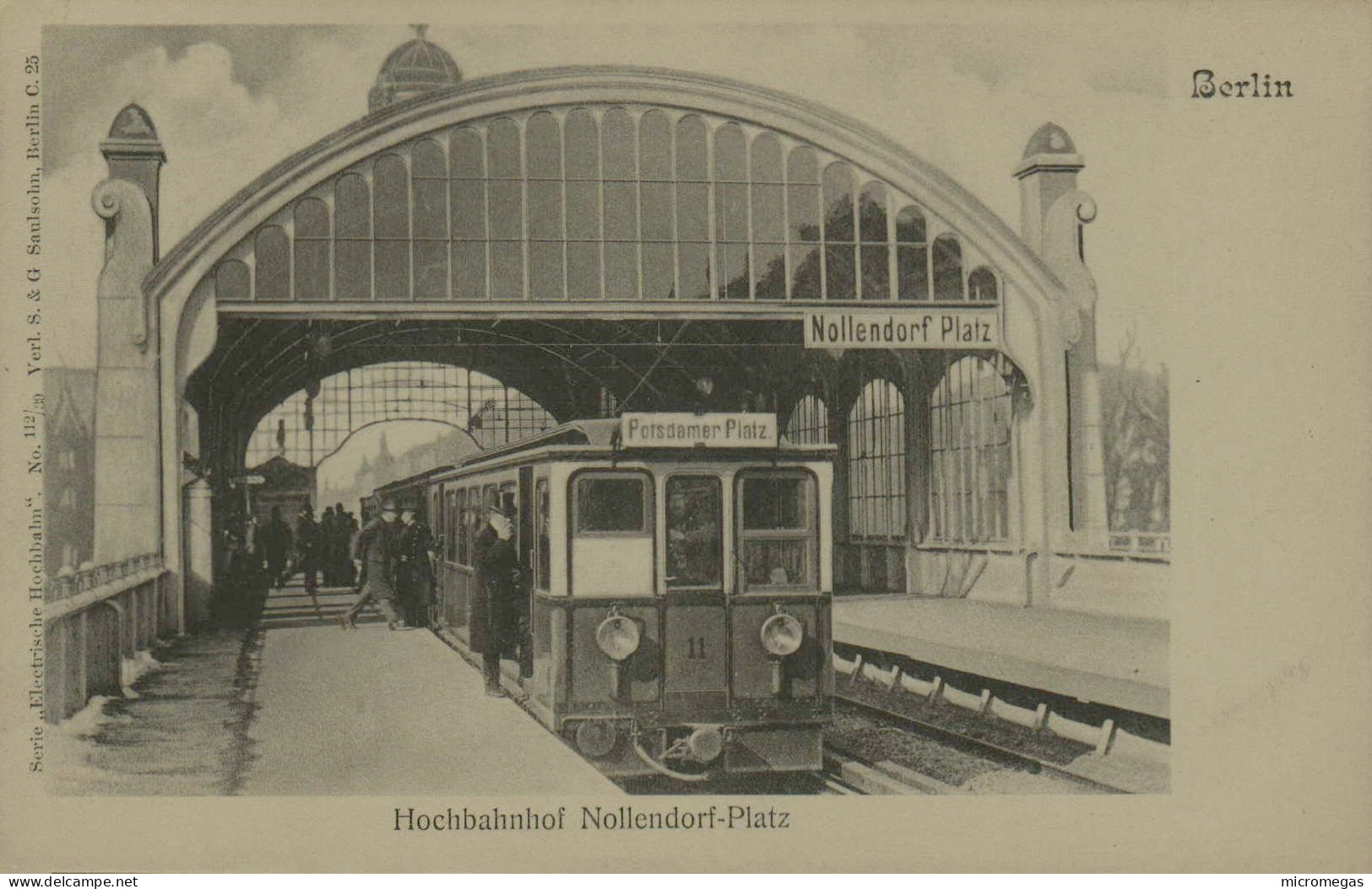 Berlin - Hochbahnhof Nollendorfplatz - Bahnhöfe Mit Zügen