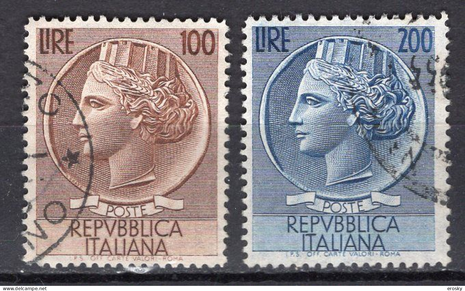 Y3522 - ITALIA Ss N°747/48 - ITALIE Yv N°684/85 - 1946-60: Used