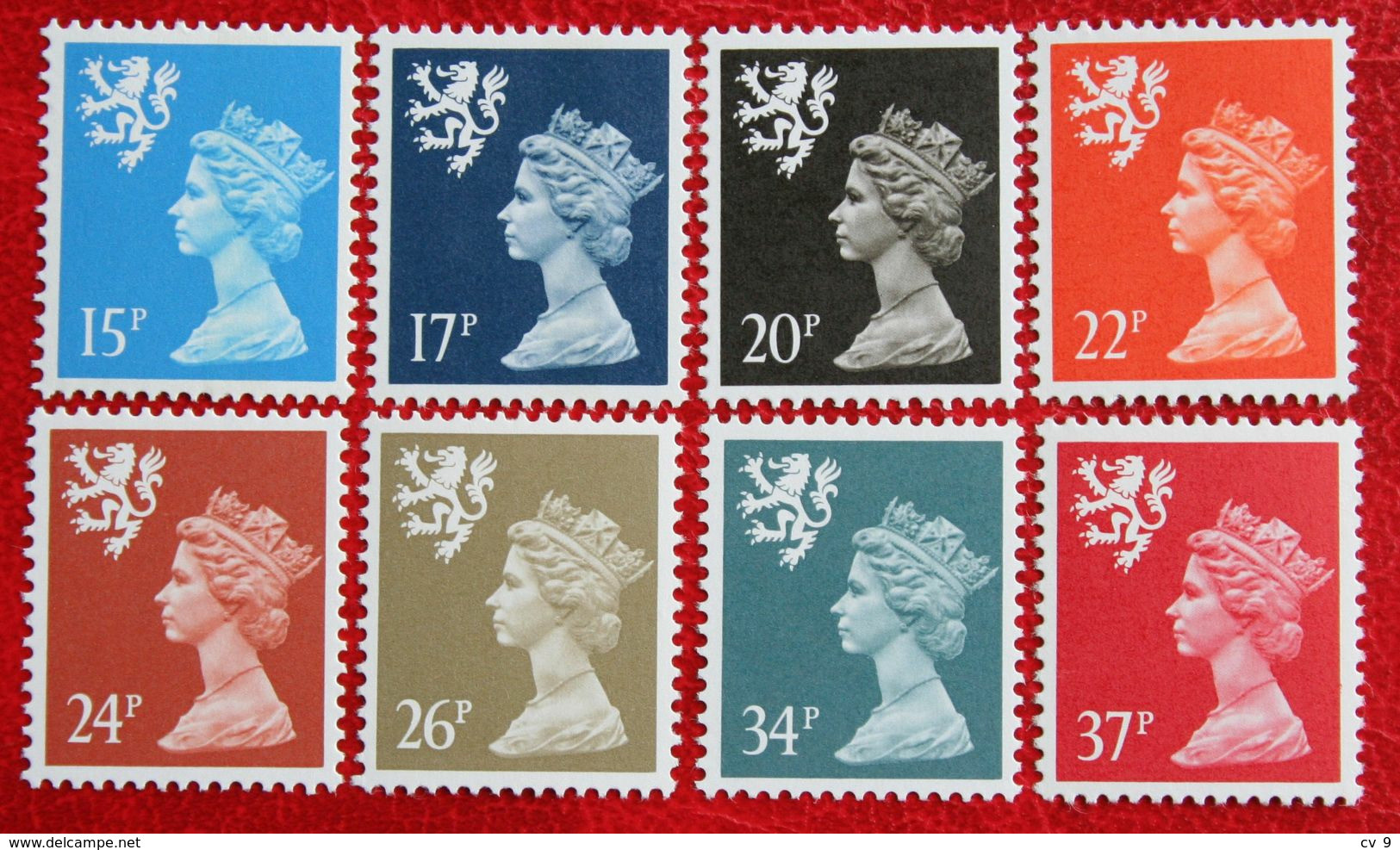 8 Values MACHIN Scotland (Mi 53-60) 1989-1990 POSTFRIS MNH ** ENGLAND GRANDE-BRETAGNE GB GREAT BRITAIN - Schotland