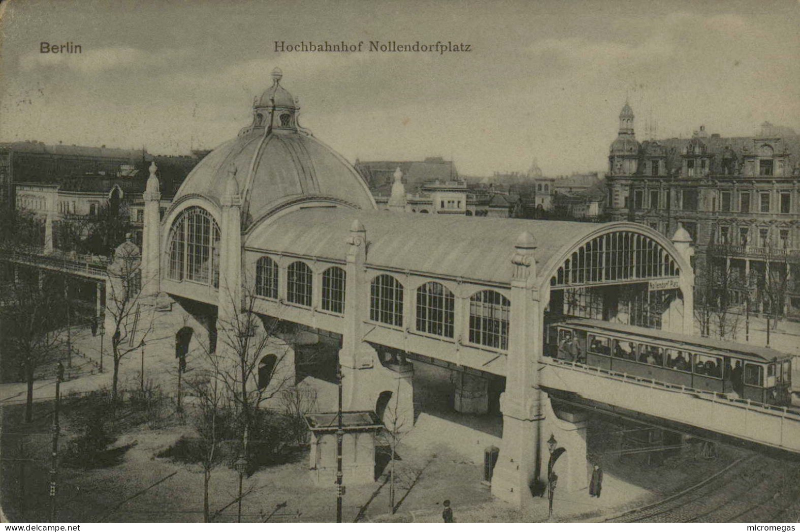 Berlin - Hochbahnhof Nollendorfplatz - Bahnhöfe Mit Zügen