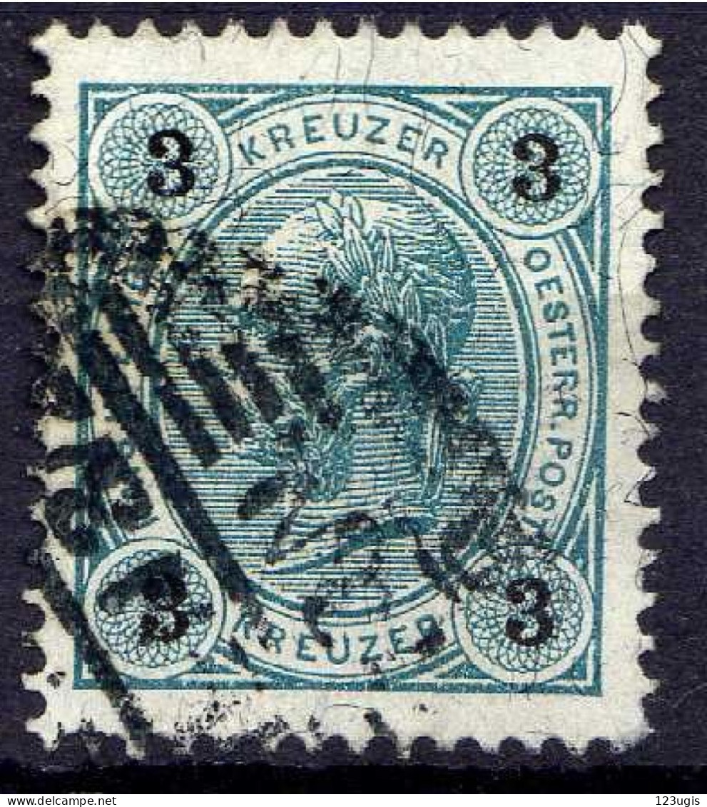 Österreich 1890 Mi 52 D, Zähnung 13:13 1/2, Gestempelt [200424XIV] - Gebraucht