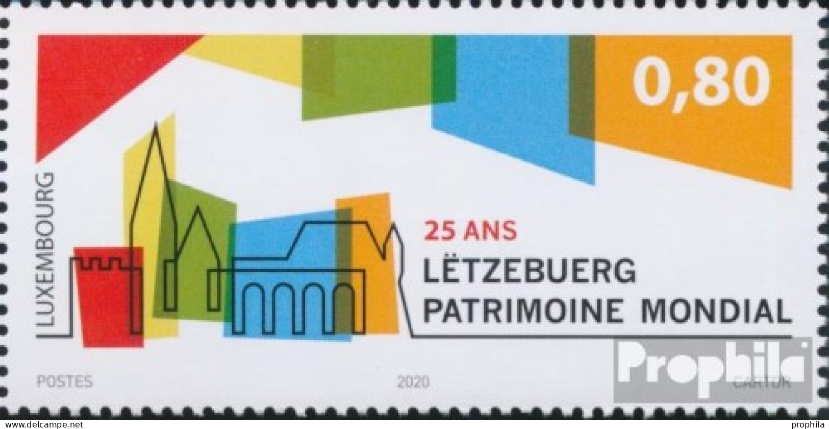 Luxemburg 2227 (kompl.Ausg.) Postfrisch 2020 Aufnahme Der Altstadt - Nuovi