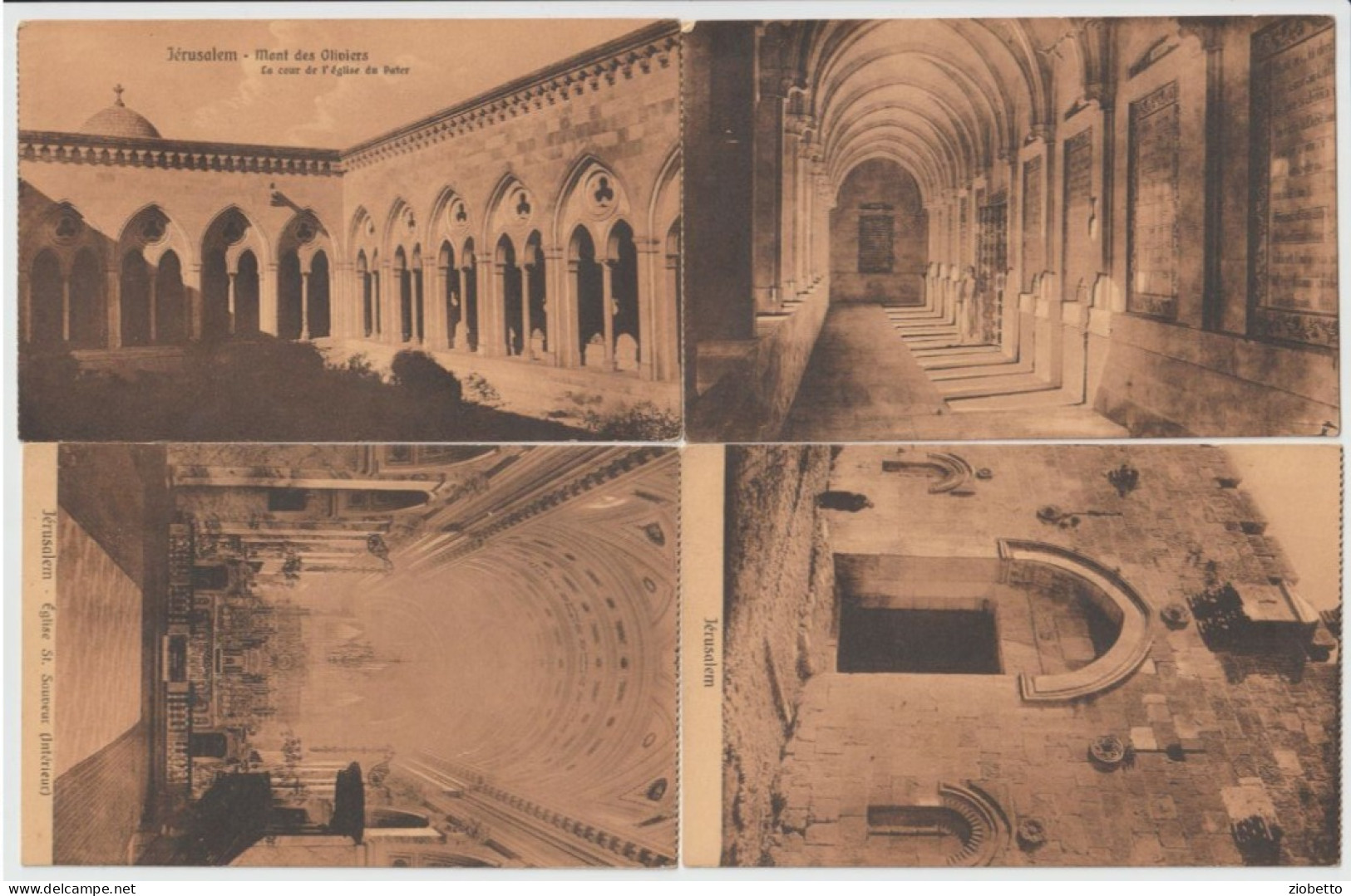 4 CARTOLINE DI GERUSALEMME - ISRAELE - FORMATO PICCOLO - Israel