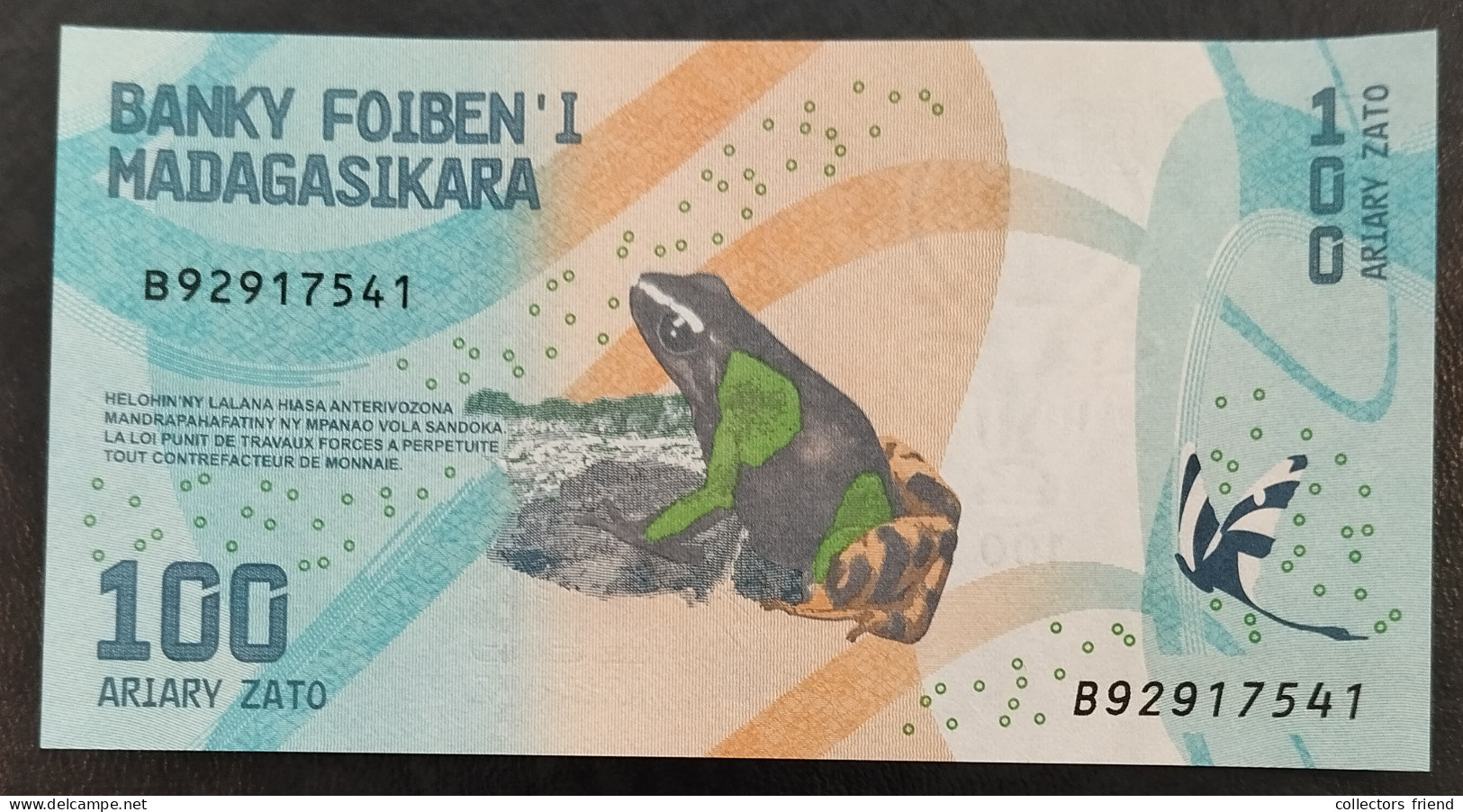 MADAGASCAR MADAGASKAR MADAGASIKARA - 2017 - 100 ARIARY - P97 - UNC - Madagaskar