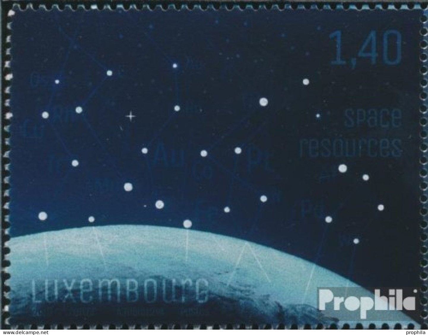 Luxemburg 2214 (kompl.Ausg.) Postfrisch 2019 Weltraumressourcen - Unused Stamps