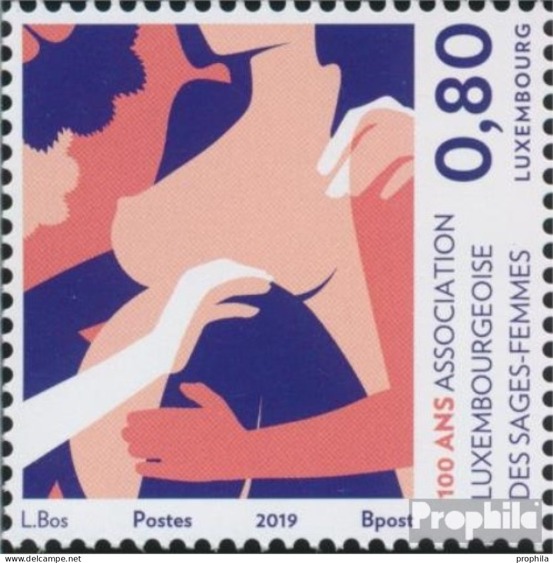 Luxemburg 2211 (kompl.Ausg.) Postfrisch 2019 Hebammenvereinigung - Nuevos