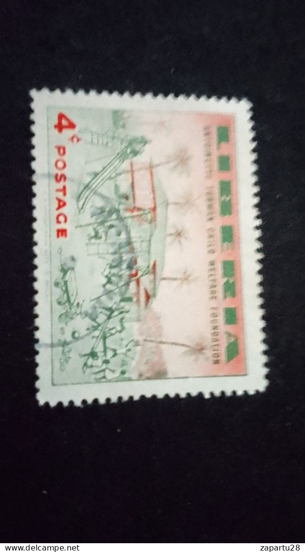 LİBERYA--1955   4 C      DAMGALI  SPORTS - Liberia