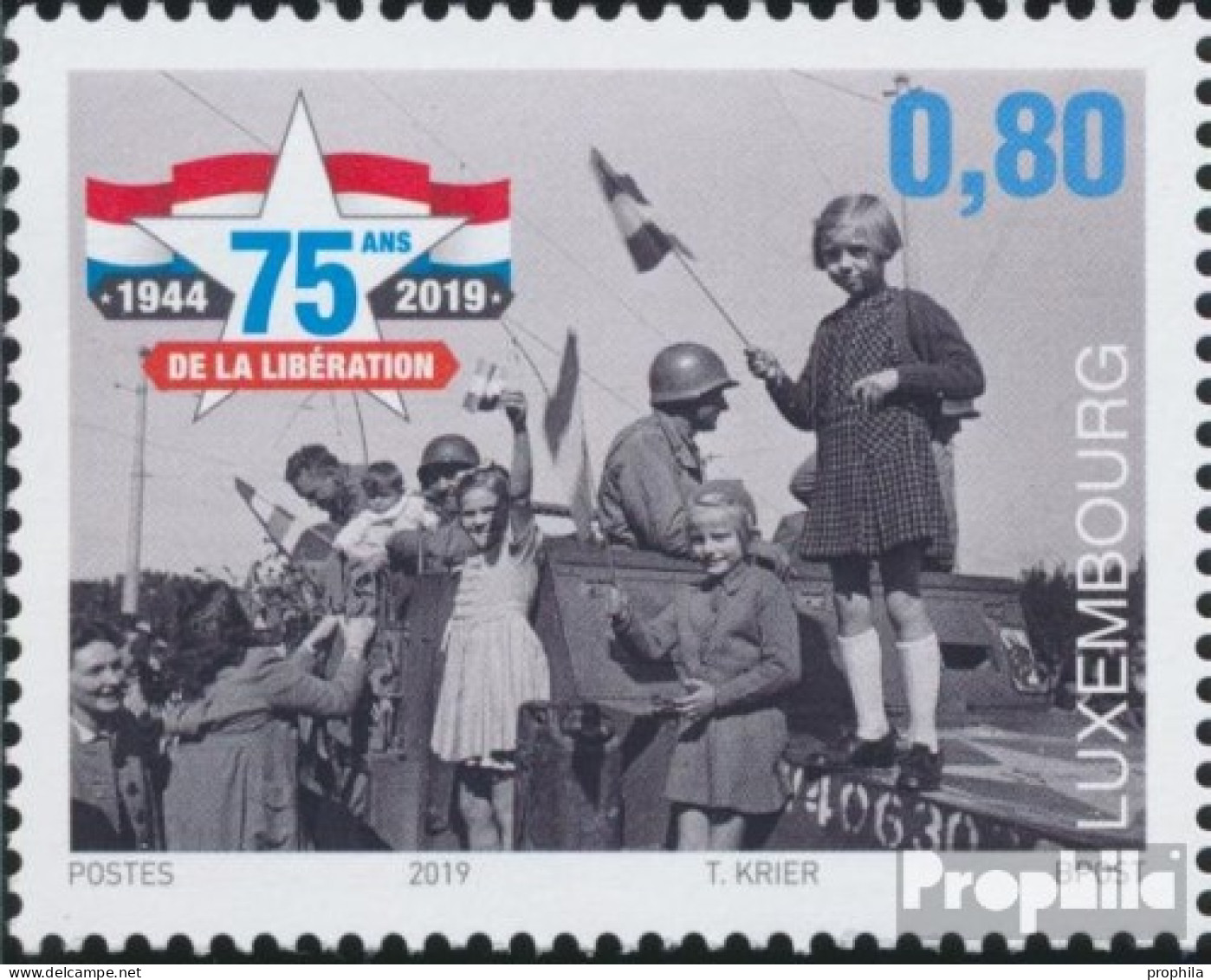 Luxemburg 2208 (kompl.Ausg.) Postfrisch 2019 Befreiung - Ongebruikt