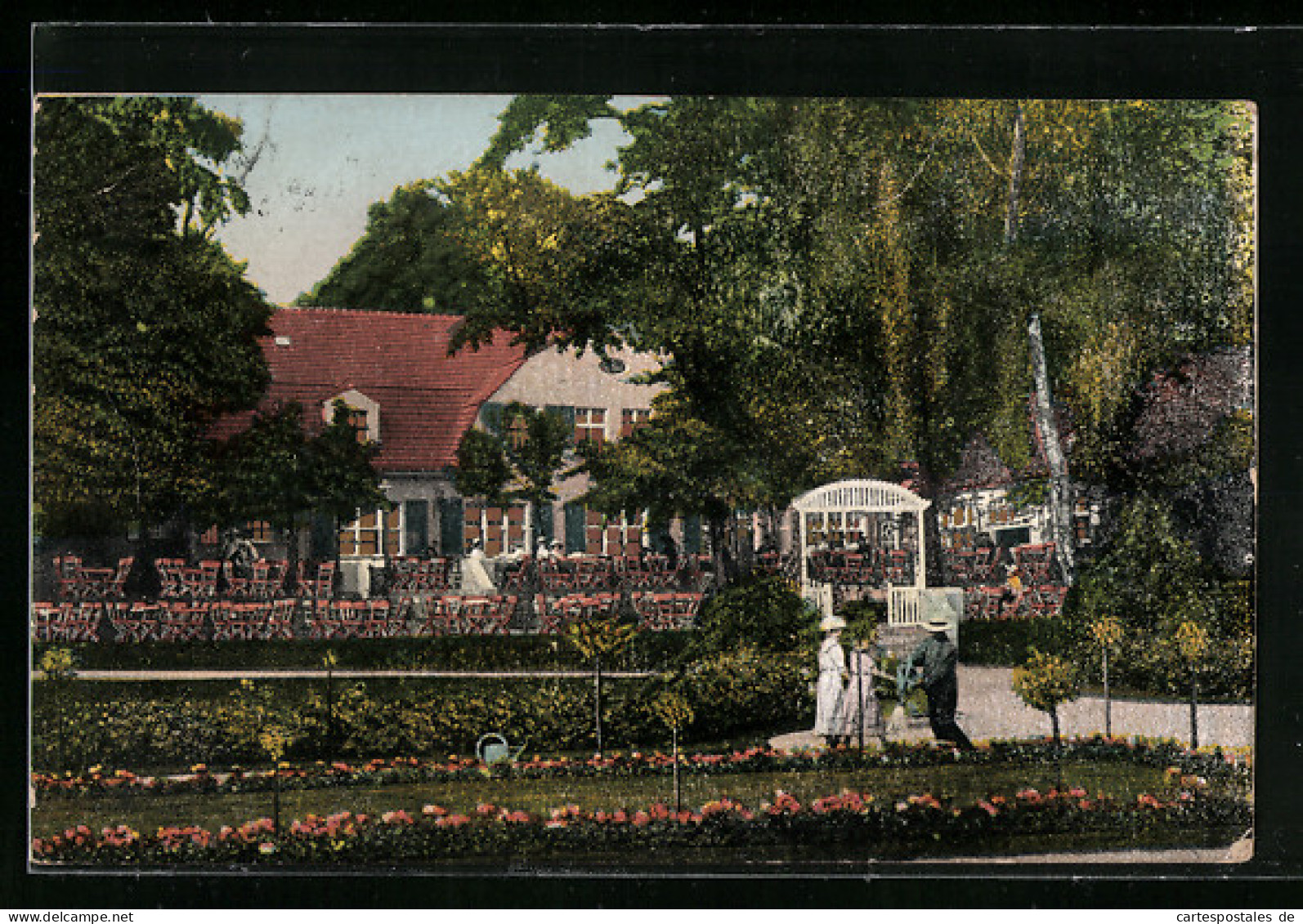 AK Stettin, Gasthaus Parkhaus Bruno Frank  - Pommern