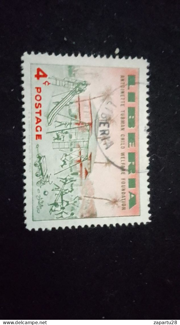 LİBERYA--1955   4 C      DAMGALI  SPORTS - Liberia