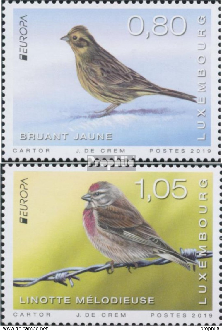 Luxemburg 2201-2202 (kompl.Ausg.) Postfrisch 2019 Vögel - Ungebraucht