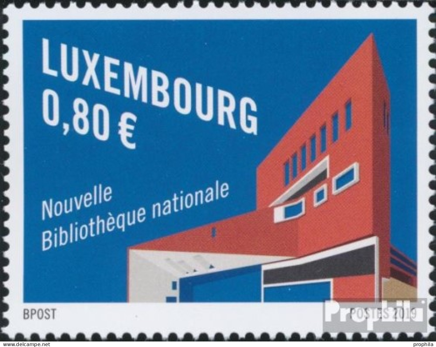 Luxemburg 2200 (kompl.Ausg.) Postfrisch 2019 Neue Nationalbibliothek - Nuevos
