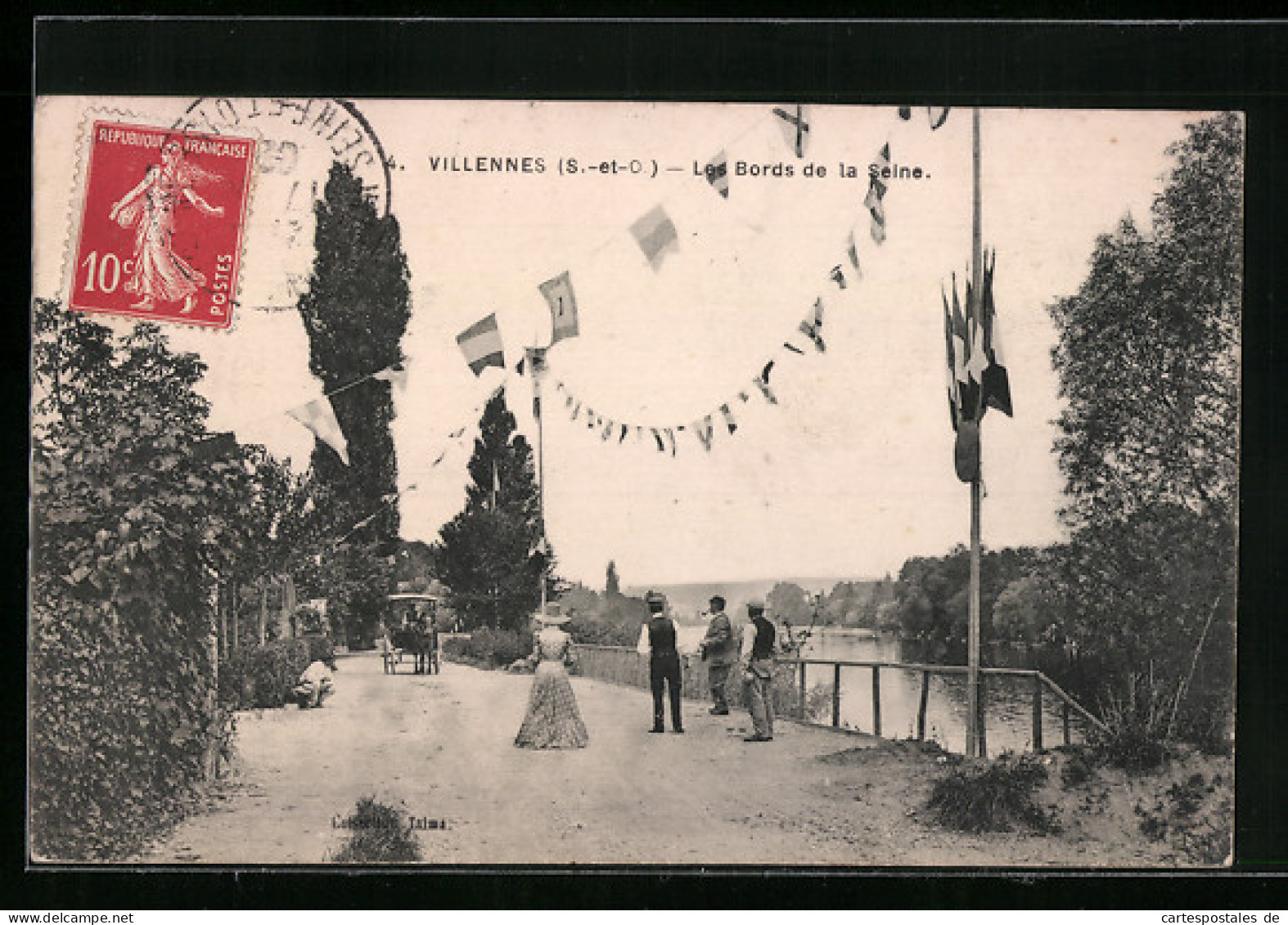 CPA Villennes, Les Bords De La Seine  - Villennes-sur-Seine