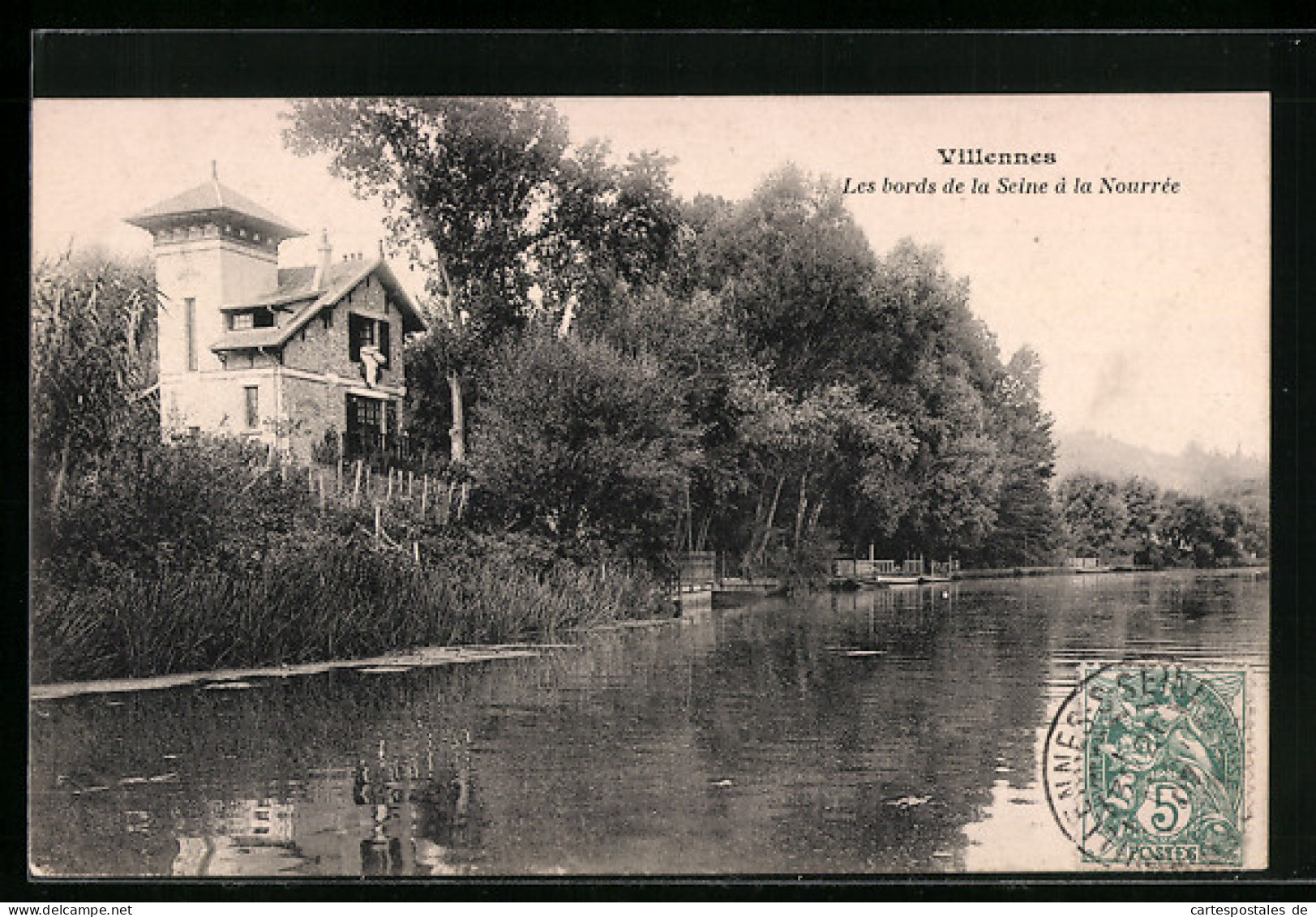 CPA Villennes, Les Bords De La Seine à La Nourrée  - Villennes-sur-Seine