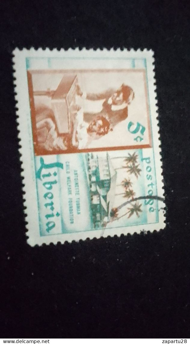 LİBERYA--1955   5 C      DAMGALI  SPORTS - Liberia