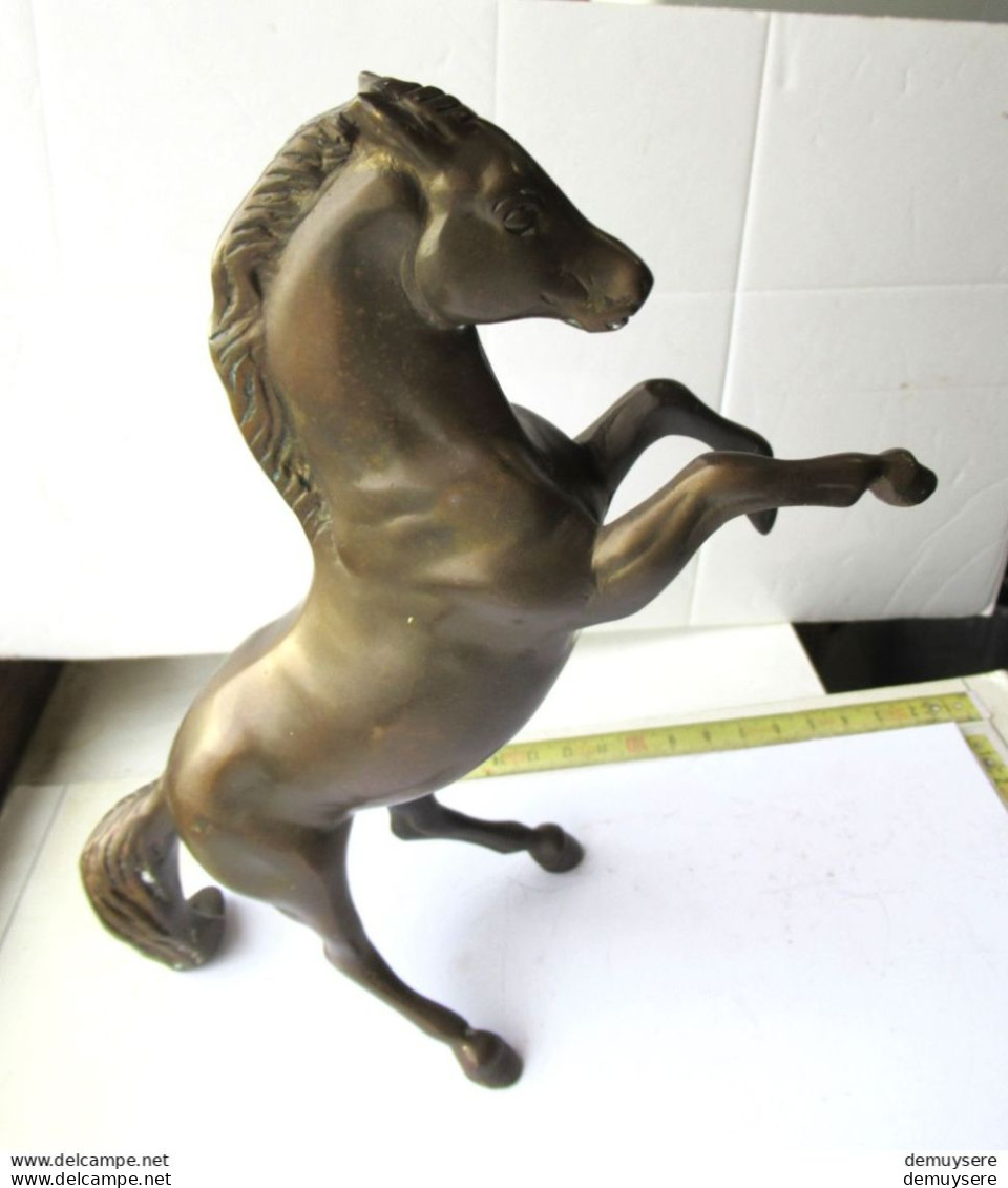 0404 20 -lade 76 - 25-10- CHEVAL DE BRONZE - BRONZEN PAARD - 22 X 12 CM - 783 GRAM - Bronzes